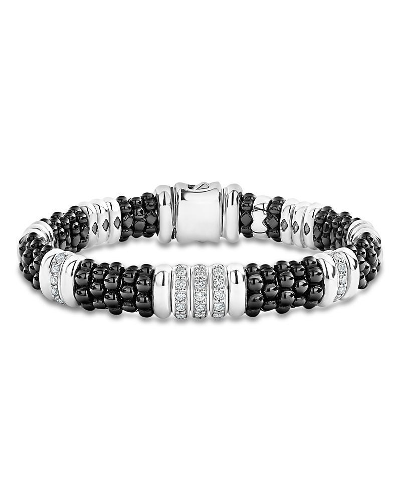 Black Caviar Diamond 3-Link Bracelet Product Image