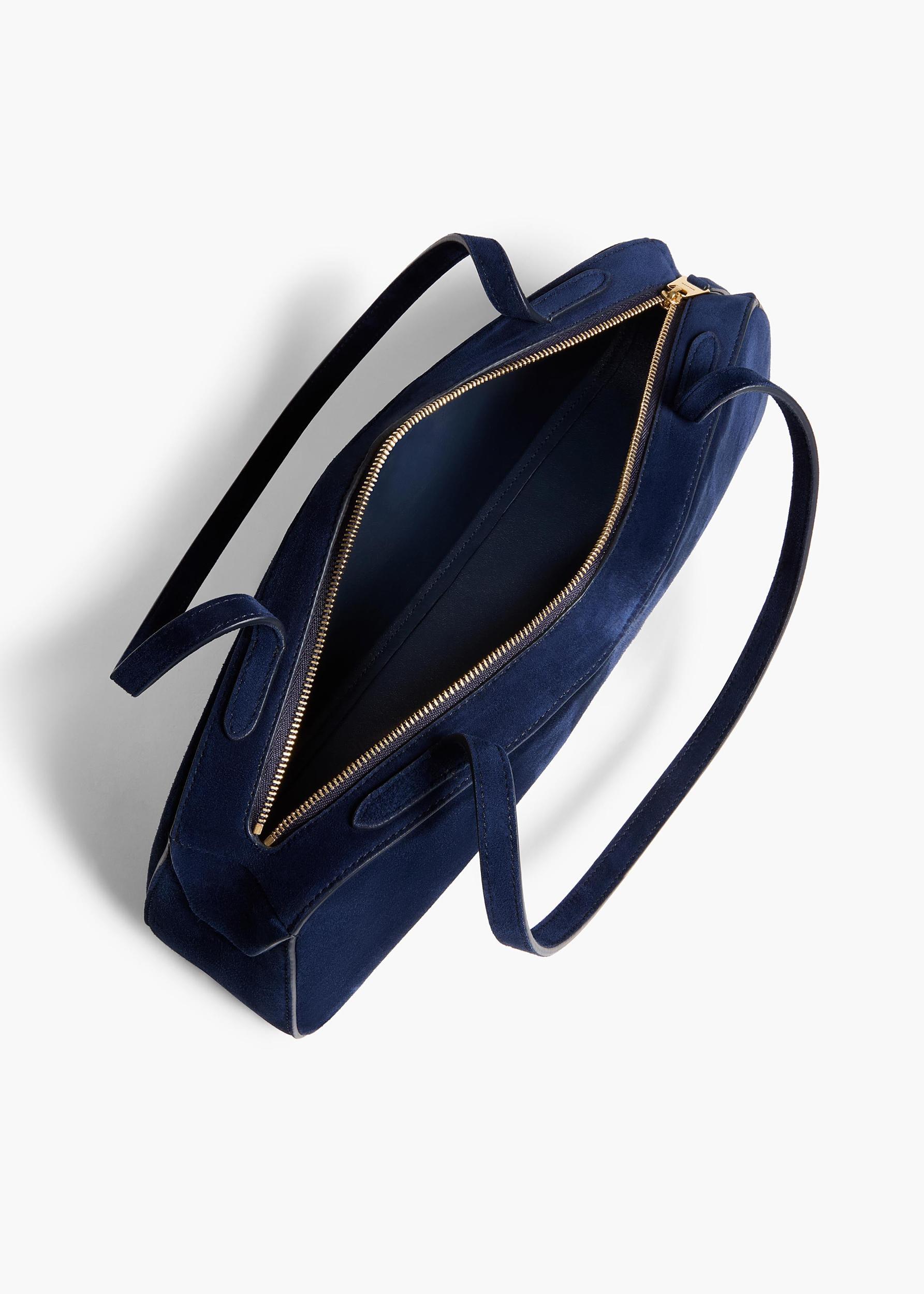 Simona Shoulder Bag in Midnight Suede Product Image