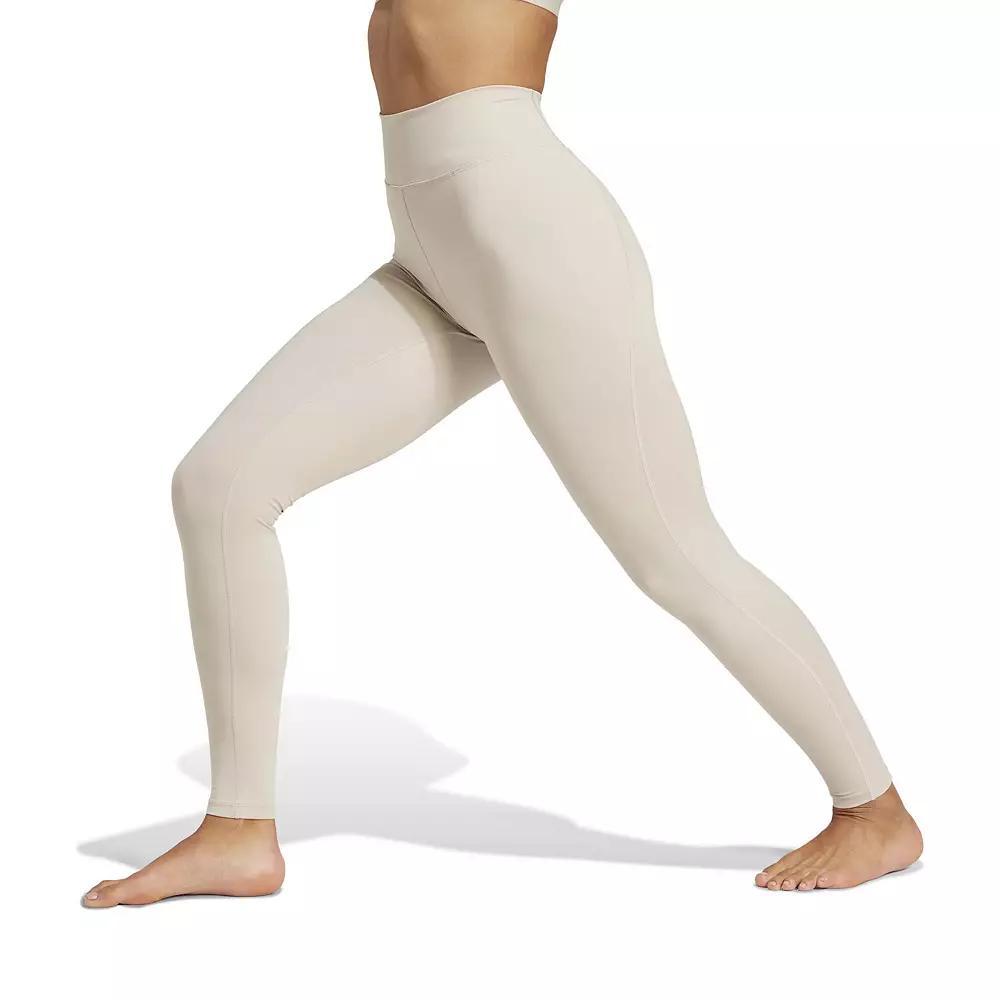 Women's adidas All Me Essentials Full-Length Leggings, Size: Medium, Wonder Beige Product Image