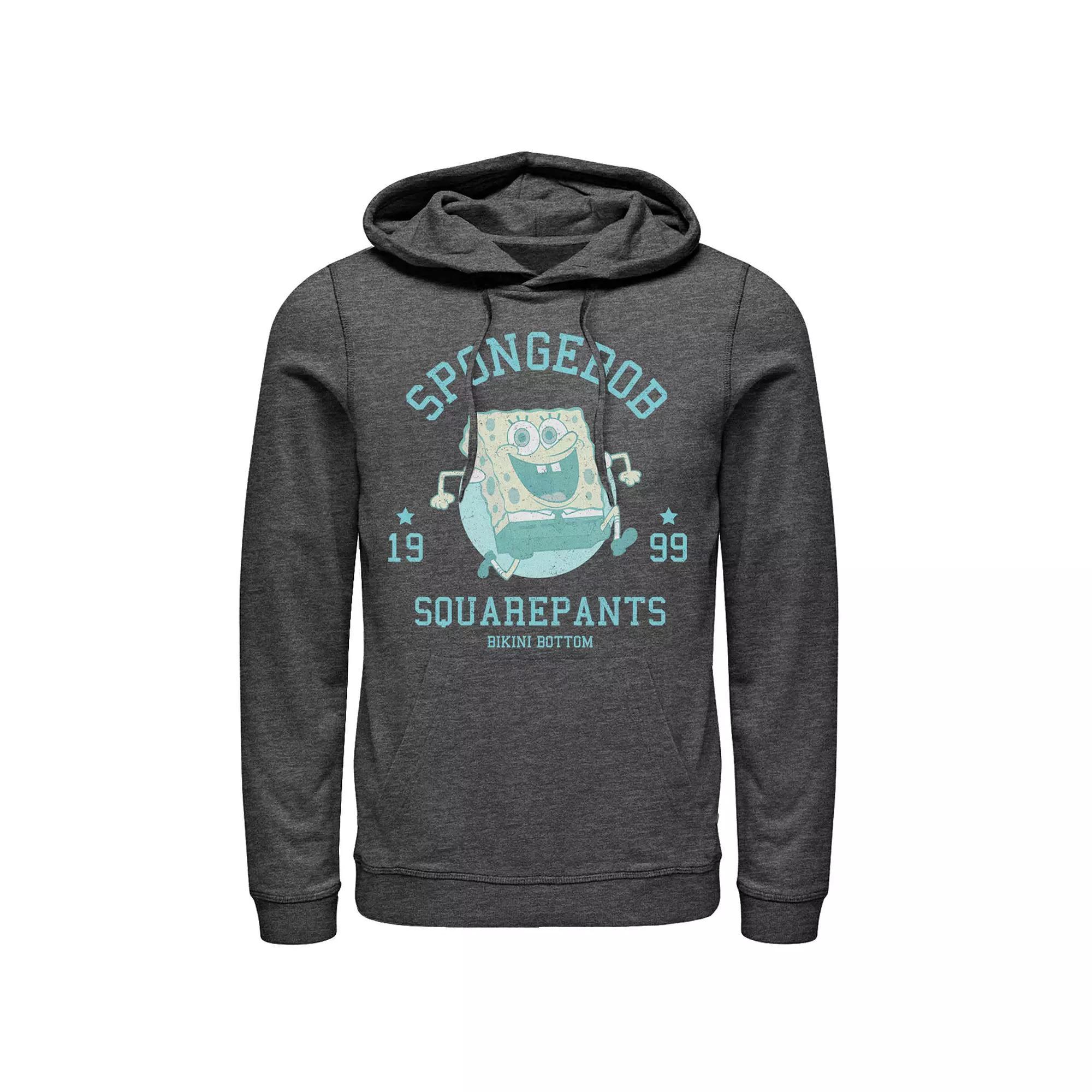 Men's Nickelodeon SpongeBob SquarePants Retro Bikini Bottom Hoodie, Size: Medium, Grey Heather Product Image