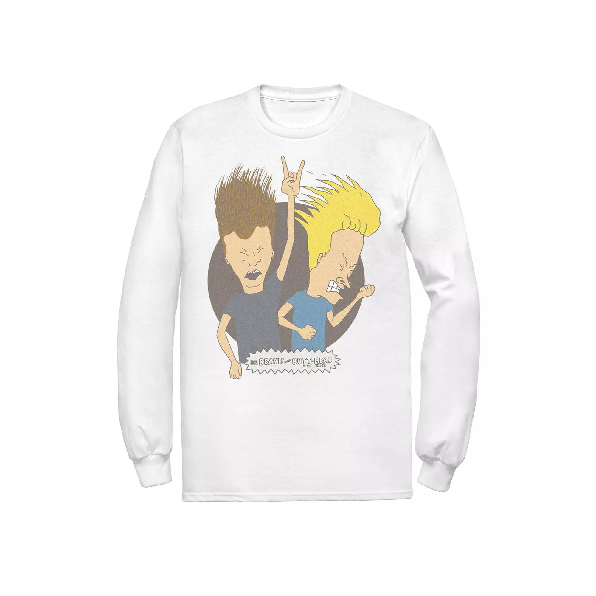 Men's Beavis Butthead So Broken Tee, Size: XL, White Product Image