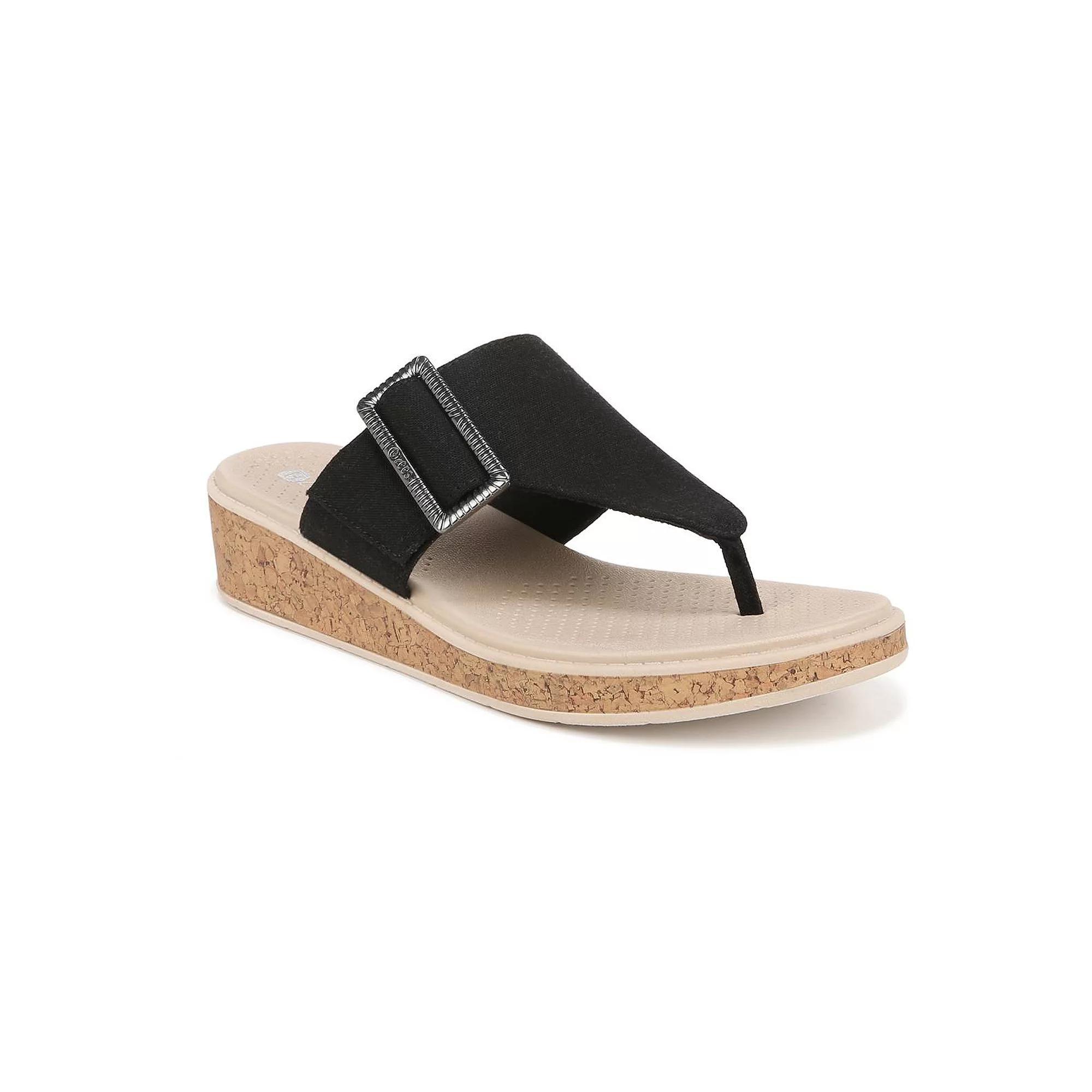 LifeStride Bay Women's Washable Thong Sandals, Size: 6.5, Black Product Image