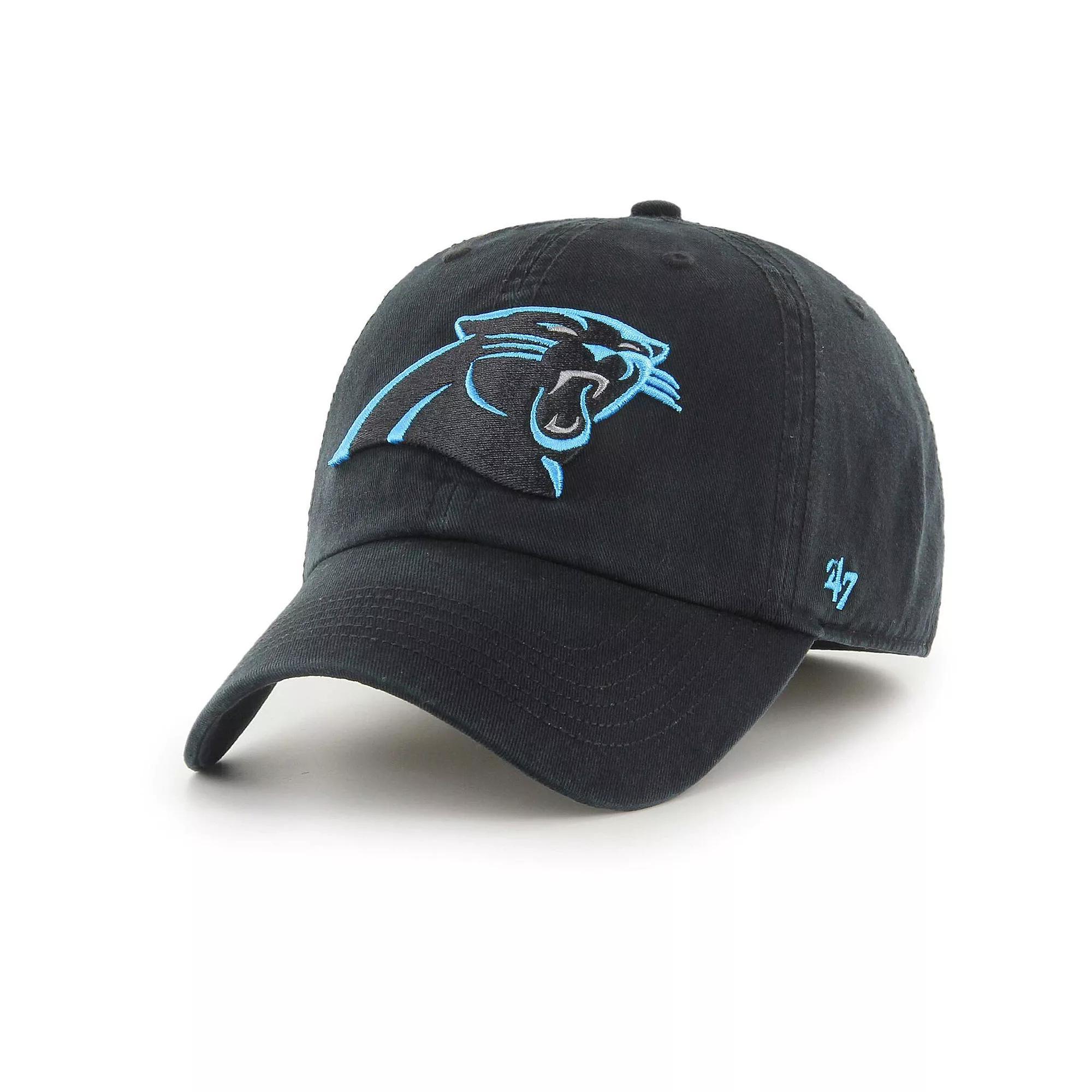 Men's '47 Black Carolina Panthers Franchise Logo Fitted Hat, Size: XL Product Image