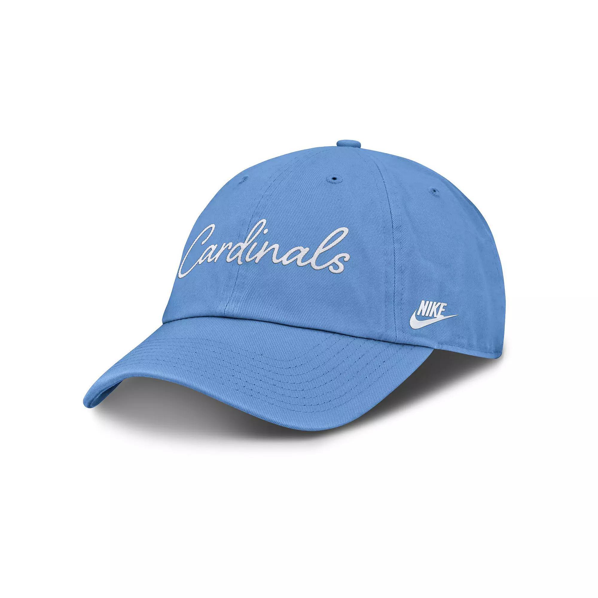 Women's Nike  Light Blue St. Louis Cardinals Cooperstown Club Script Adjustable Hat, Size: Small/Medium Product Image