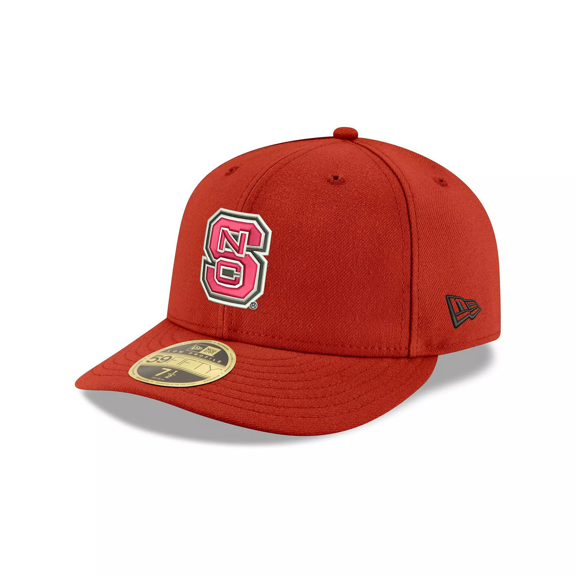 Men's New Era Red NC State Wolfpack Basic Low Profile 59FIFTY Fitted Hat, Size: 7 1/4, Nst Red Product Image