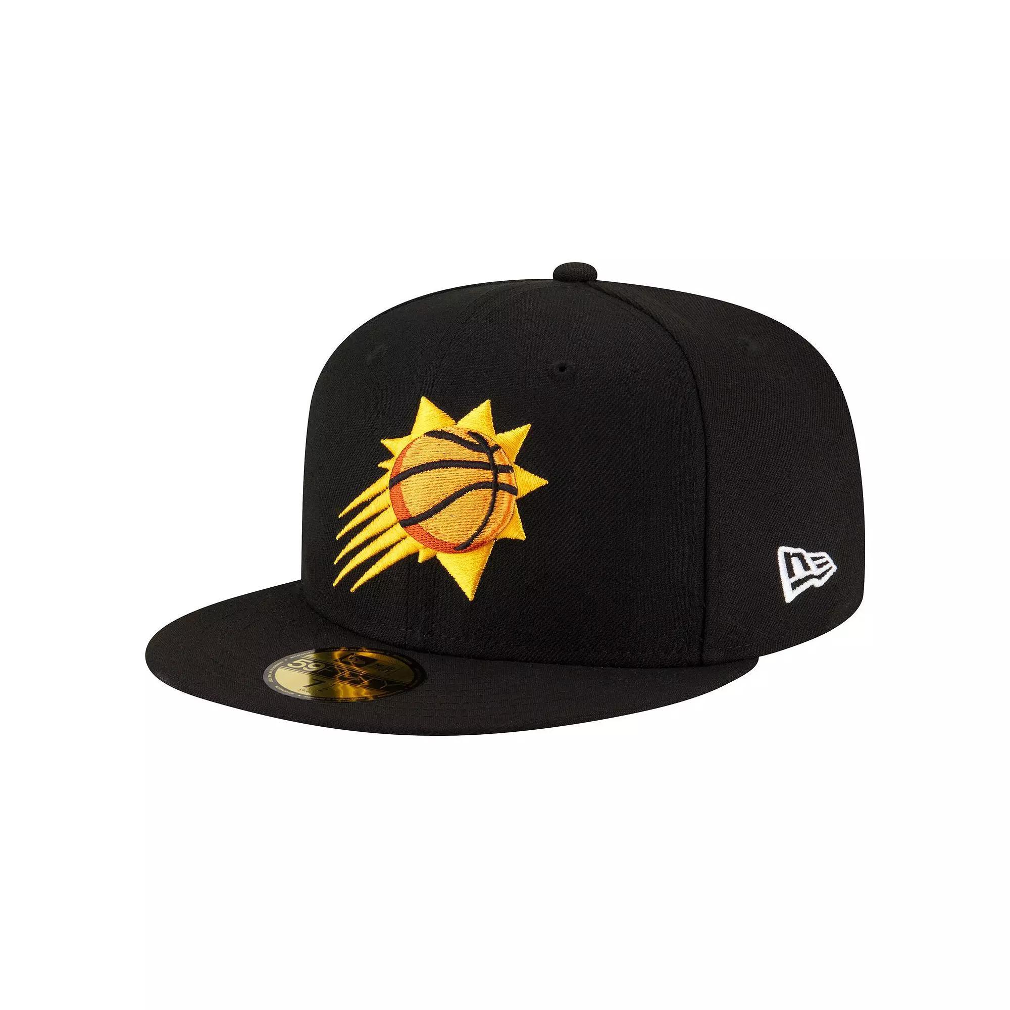 Men's New Era Black Phoenix Suns Team 59FIFTY Fitted Hat, Size: 7 5/8, Phx Black Product Image
