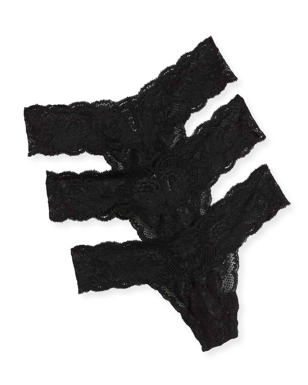 Womens Low-Rise 3-Pack Lace Thong Product Image
