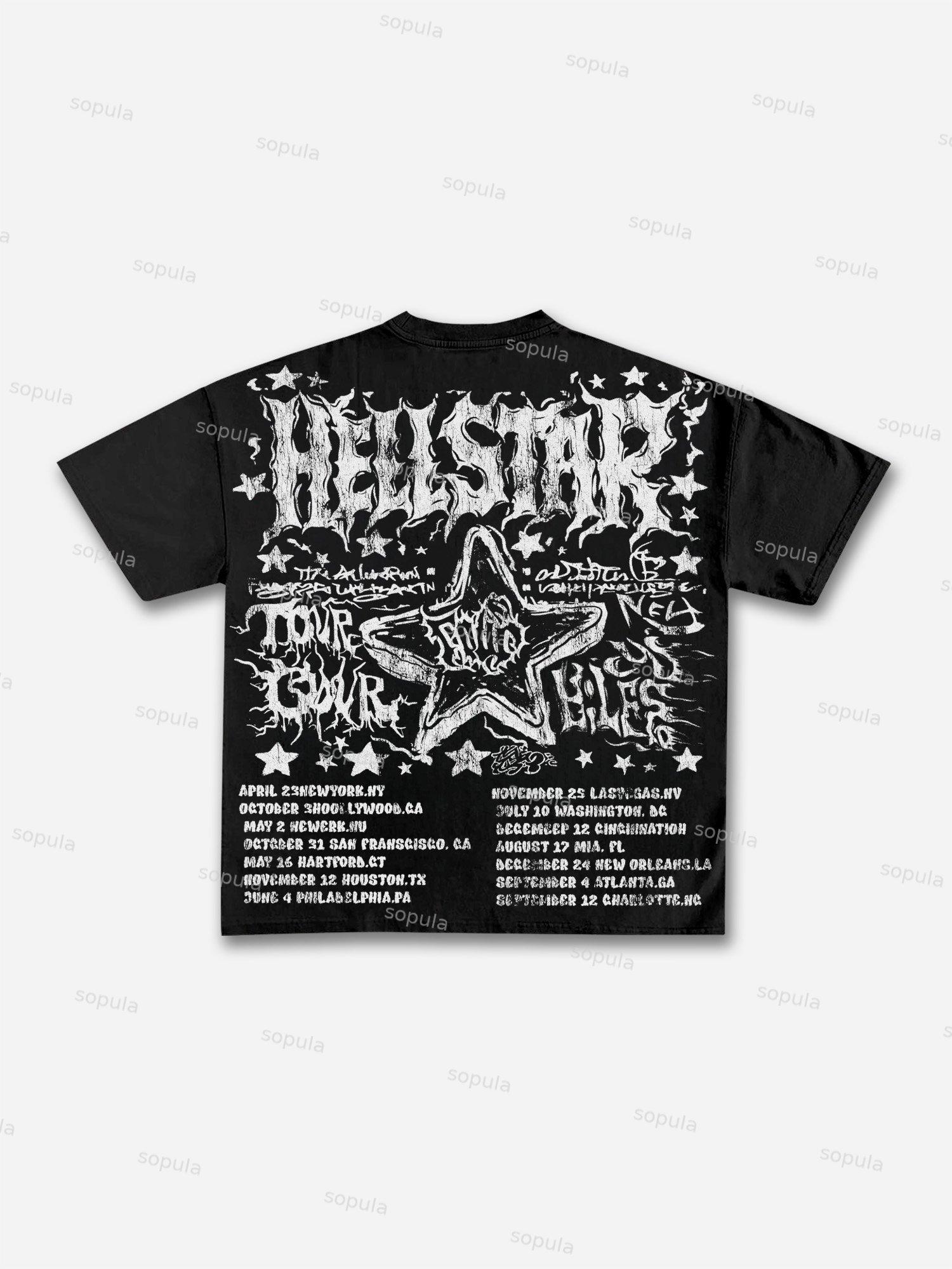 Divine Heat Street Cherub Graphic Cotton T-shirt Product Image