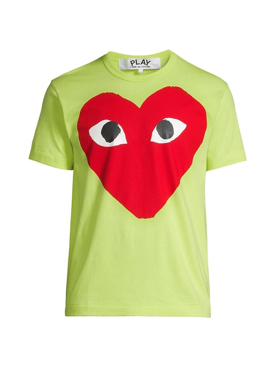 Mens Large Center Heart Graphic T-Shirt Product Image