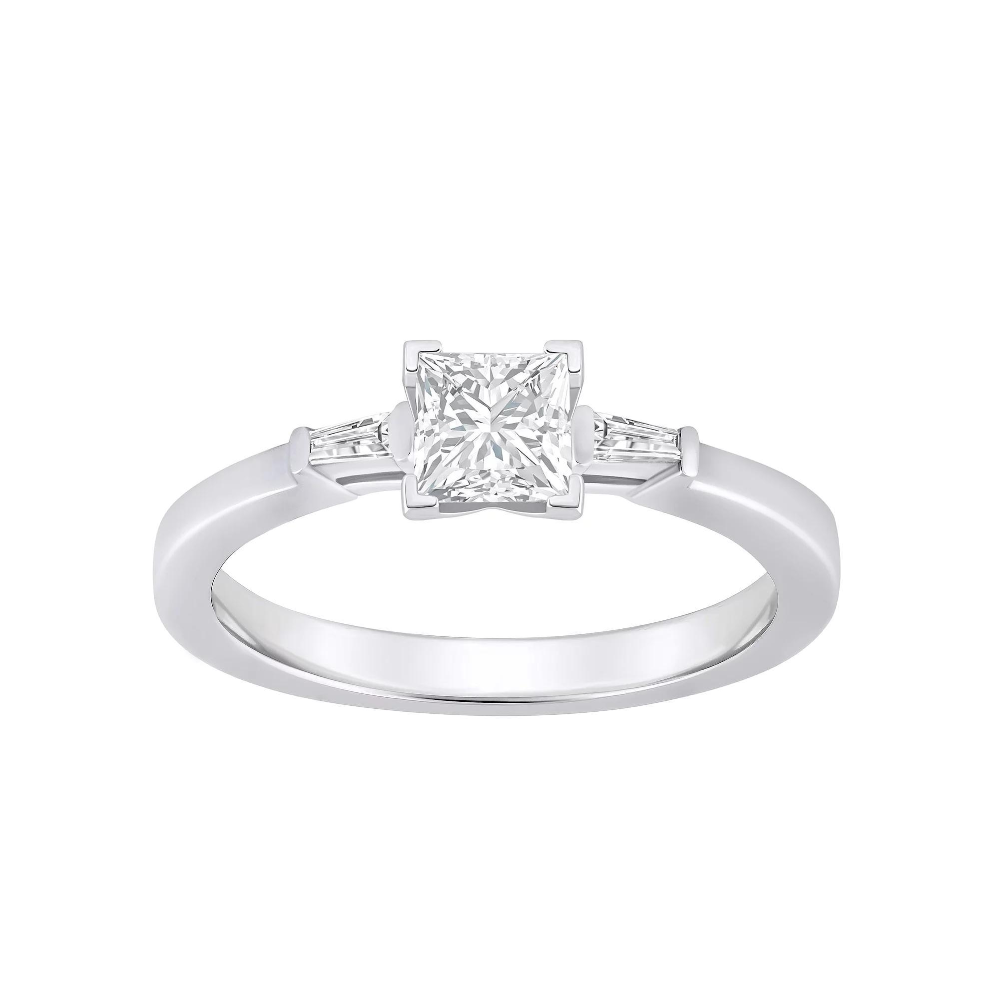 Alyson Layne 14k Gold 1/2 Carat T.W. Diamond Princess Cut Engagement Ring, Womens White Gold Product Image