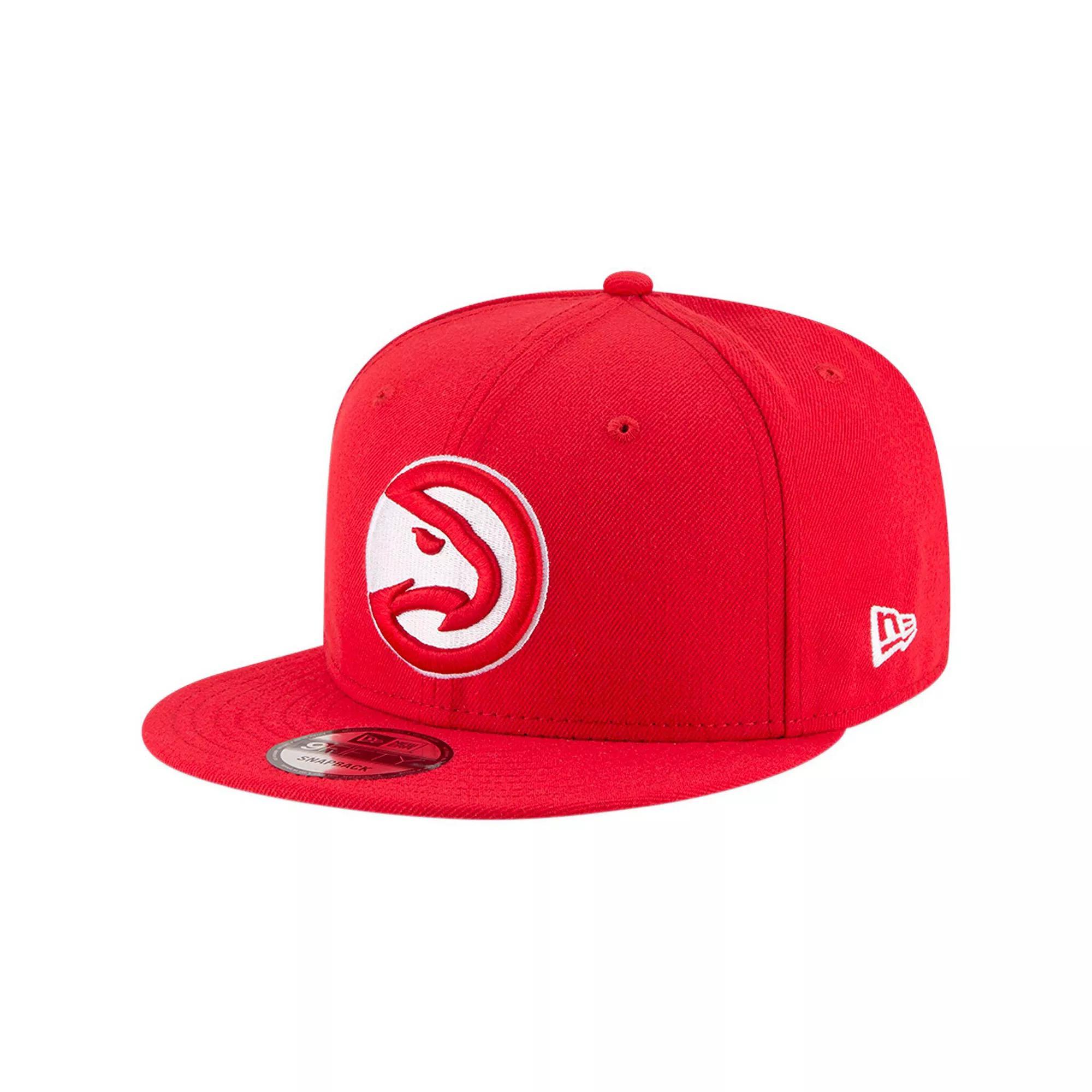Men's New Era Red Atlanta Hawks Official Team Color 9FIFTY Snapback Hat Product Image