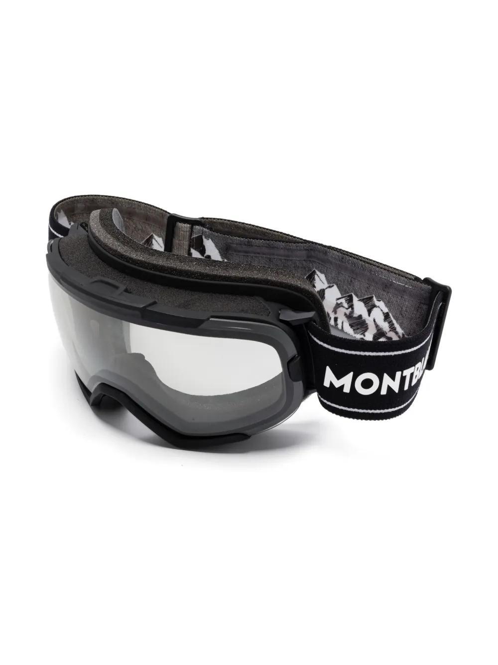 MONTBLANC Logo-print Ski Goggles In Black Product Image