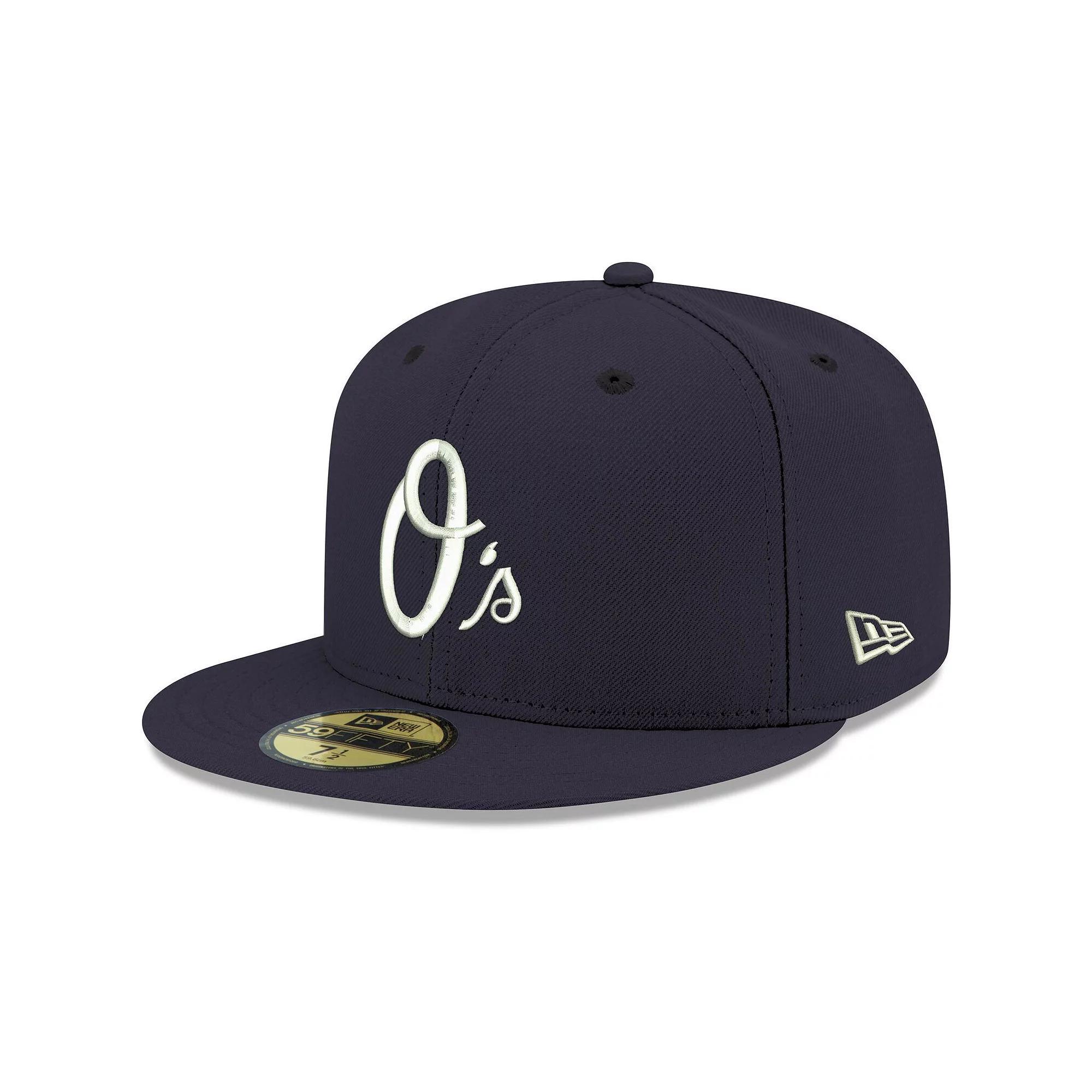 Men's New Era Cardinal Baltimore Orioles White Logo 59FIFTY Fitted Hat, Size: 7 5/8, Red Product Image