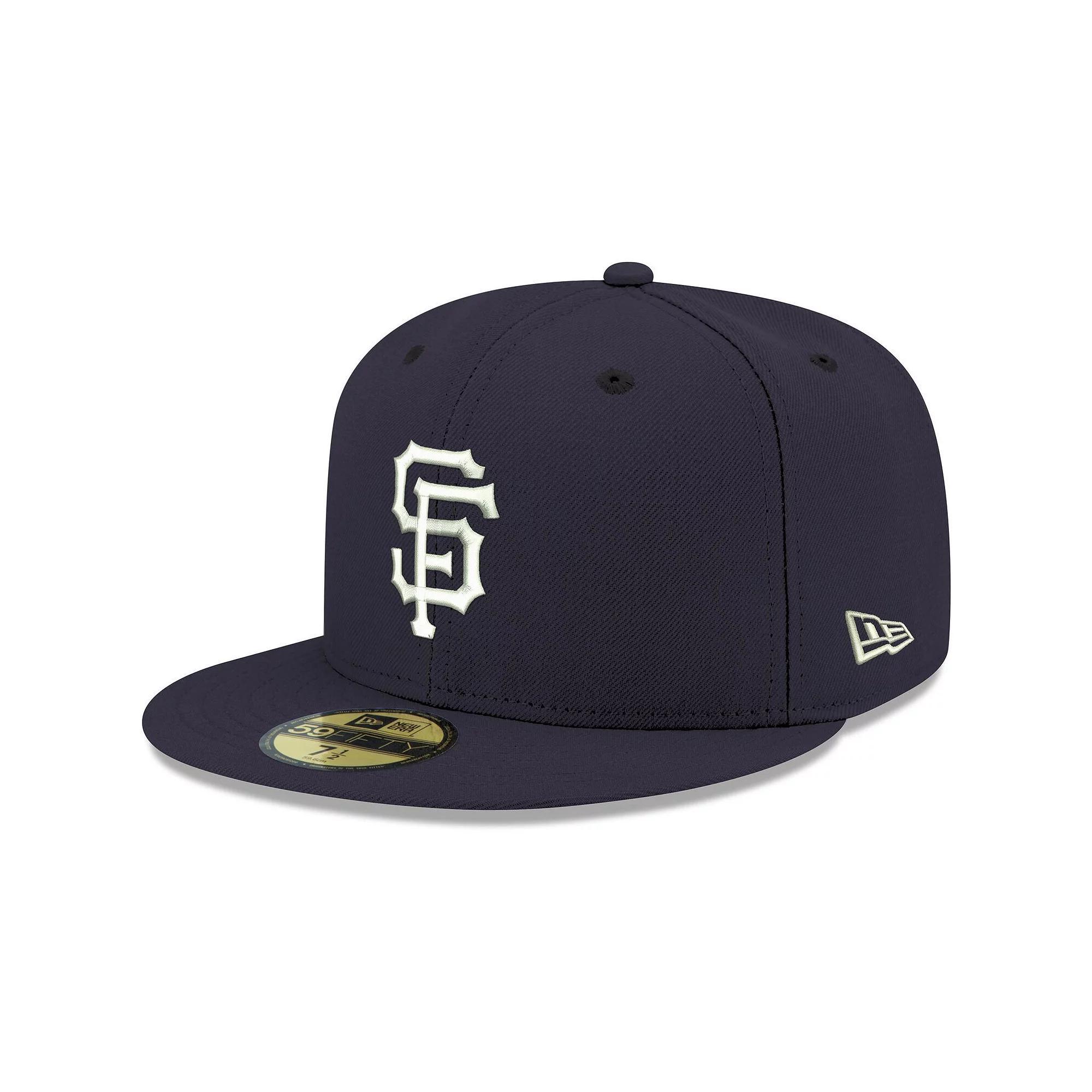Men's New Era Navy San Francisco Giants White Logo 59FIFTY Fitted Hat, Size: 7 7/8, Blue Product Image