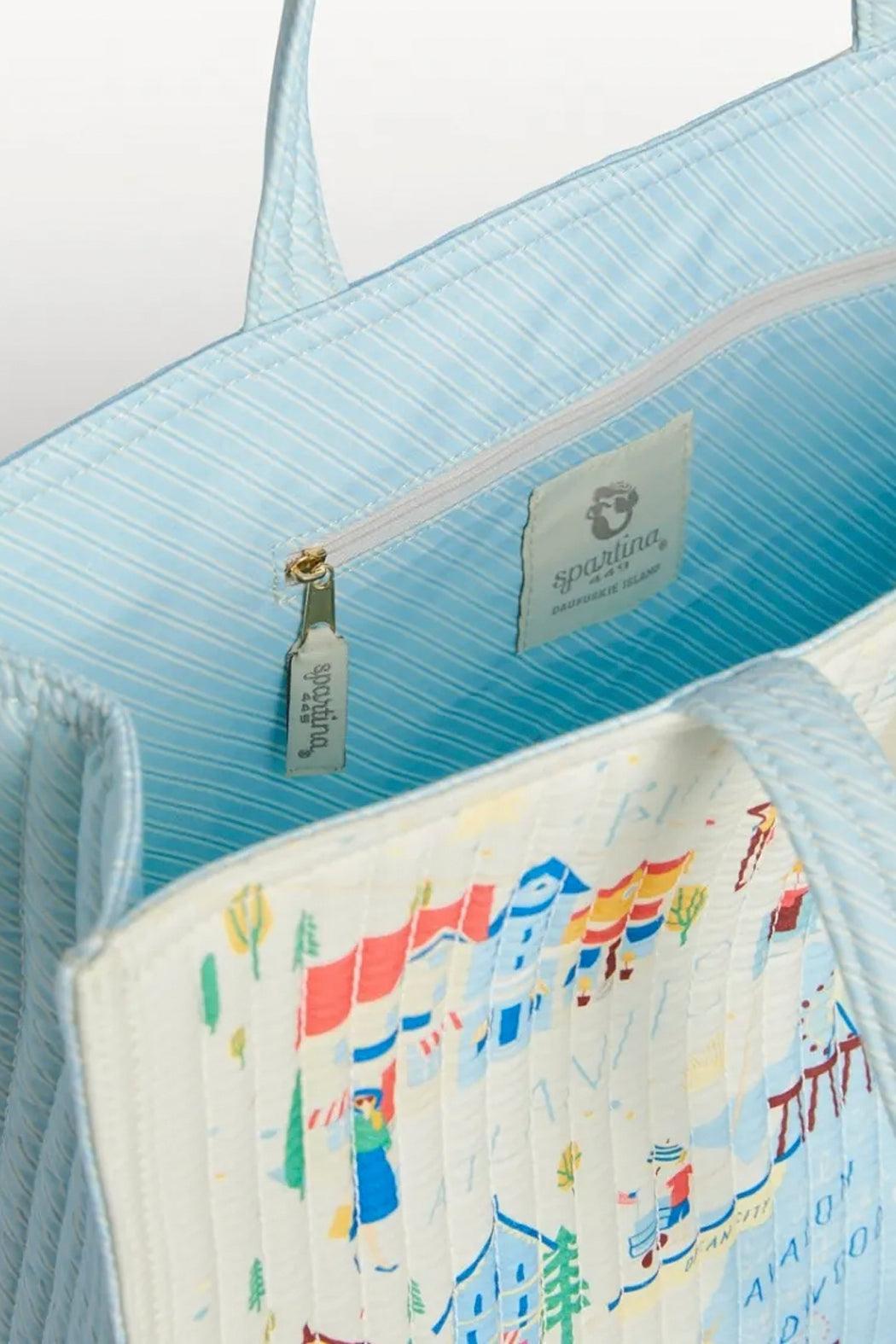 Down the Shore Quilted Zip Tote Product Image