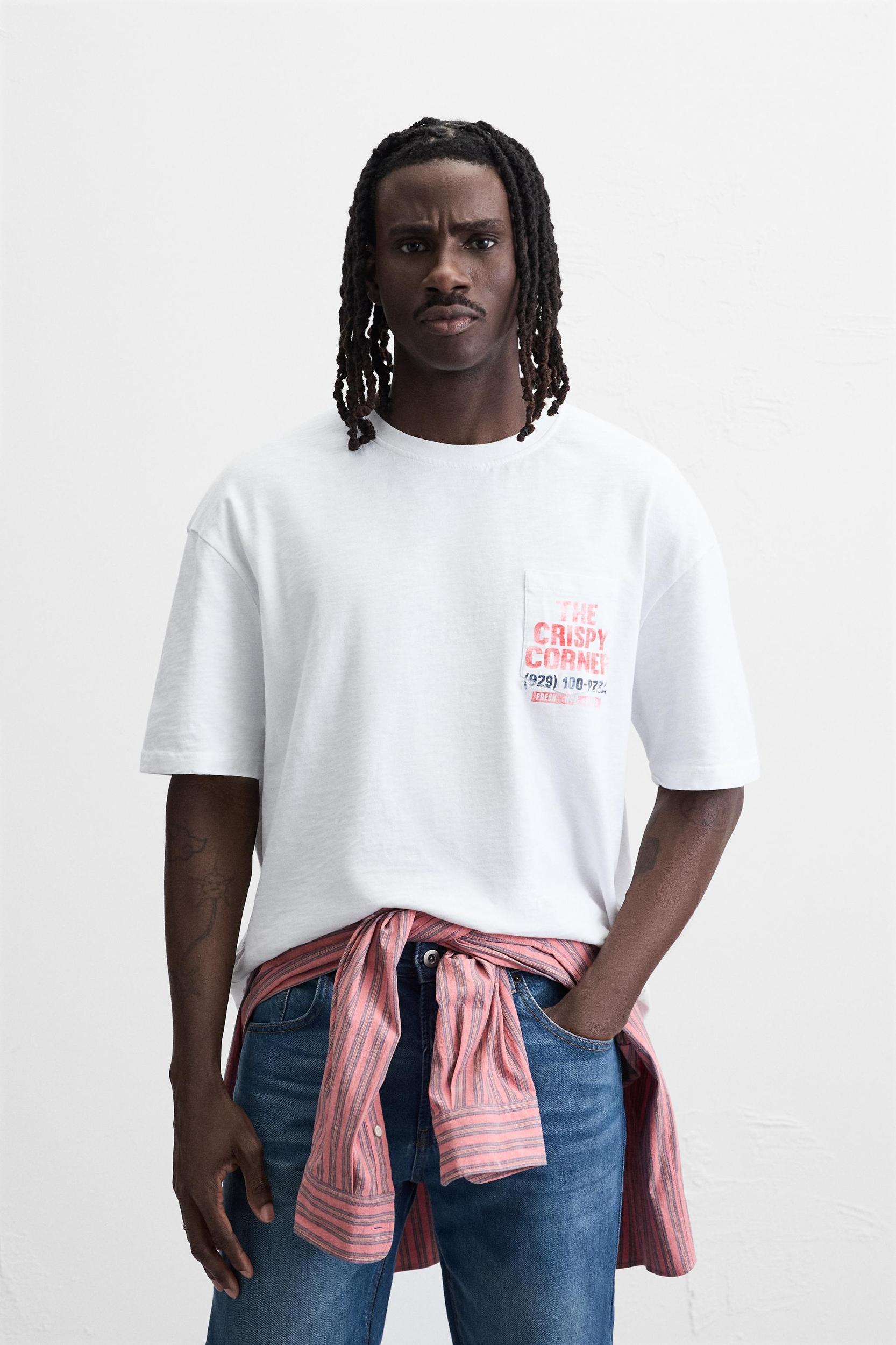 PRINTED POCKET T-SHIRT Product Image