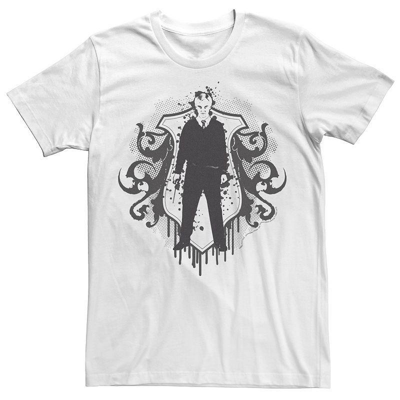 Men's Harry Potter Draco Malfoy Crest Portrait Graphic Tee, Size: Medium, White Product Image