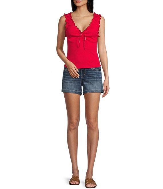 Moa Moa V-Neck Cinched Front Tank Top Product Image