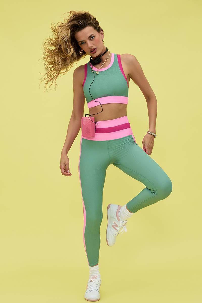 Mariella Legging Sage Bloom Colorblock Product Image