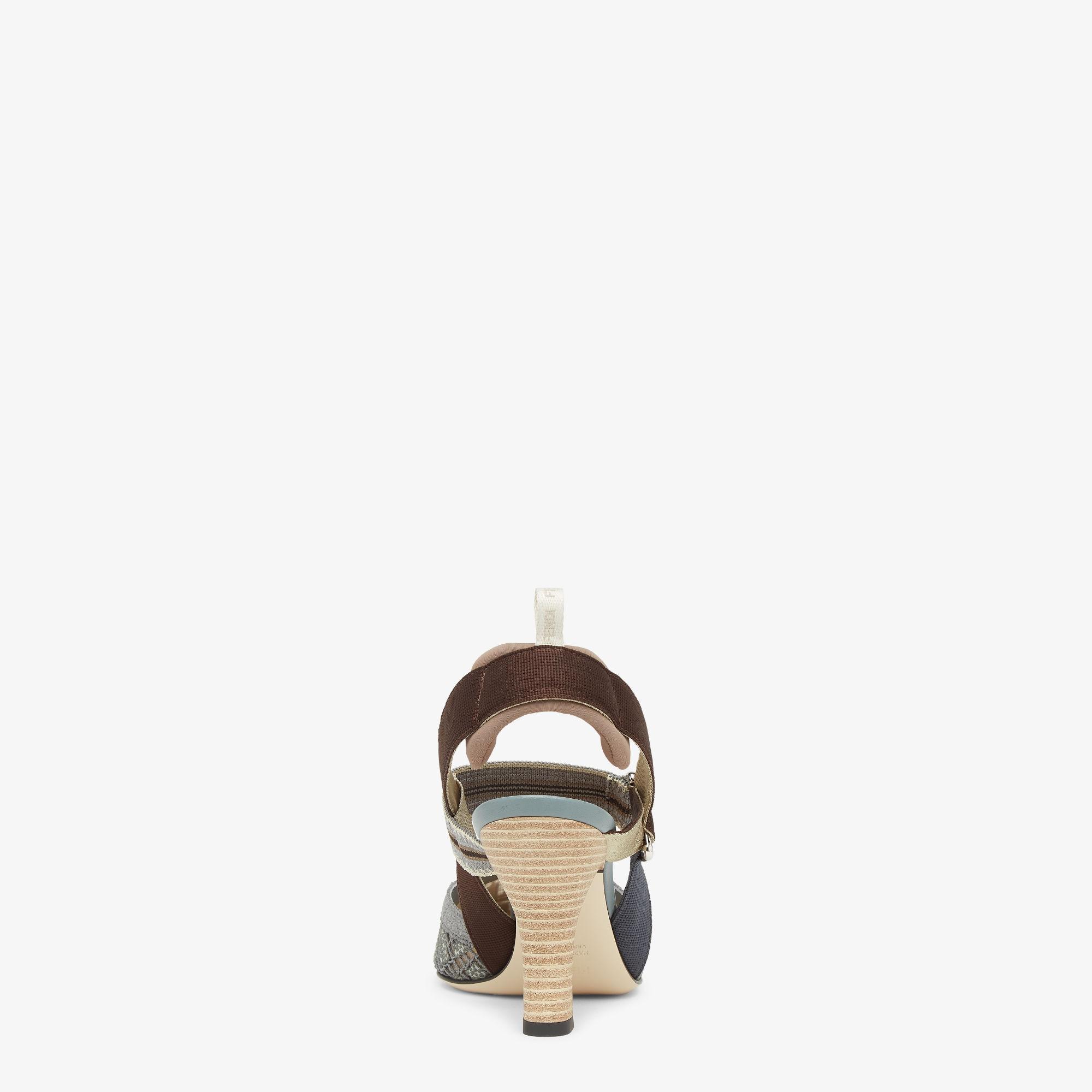 ColibrìMatcha green FF embroidery high-heel slingbacks Product Image