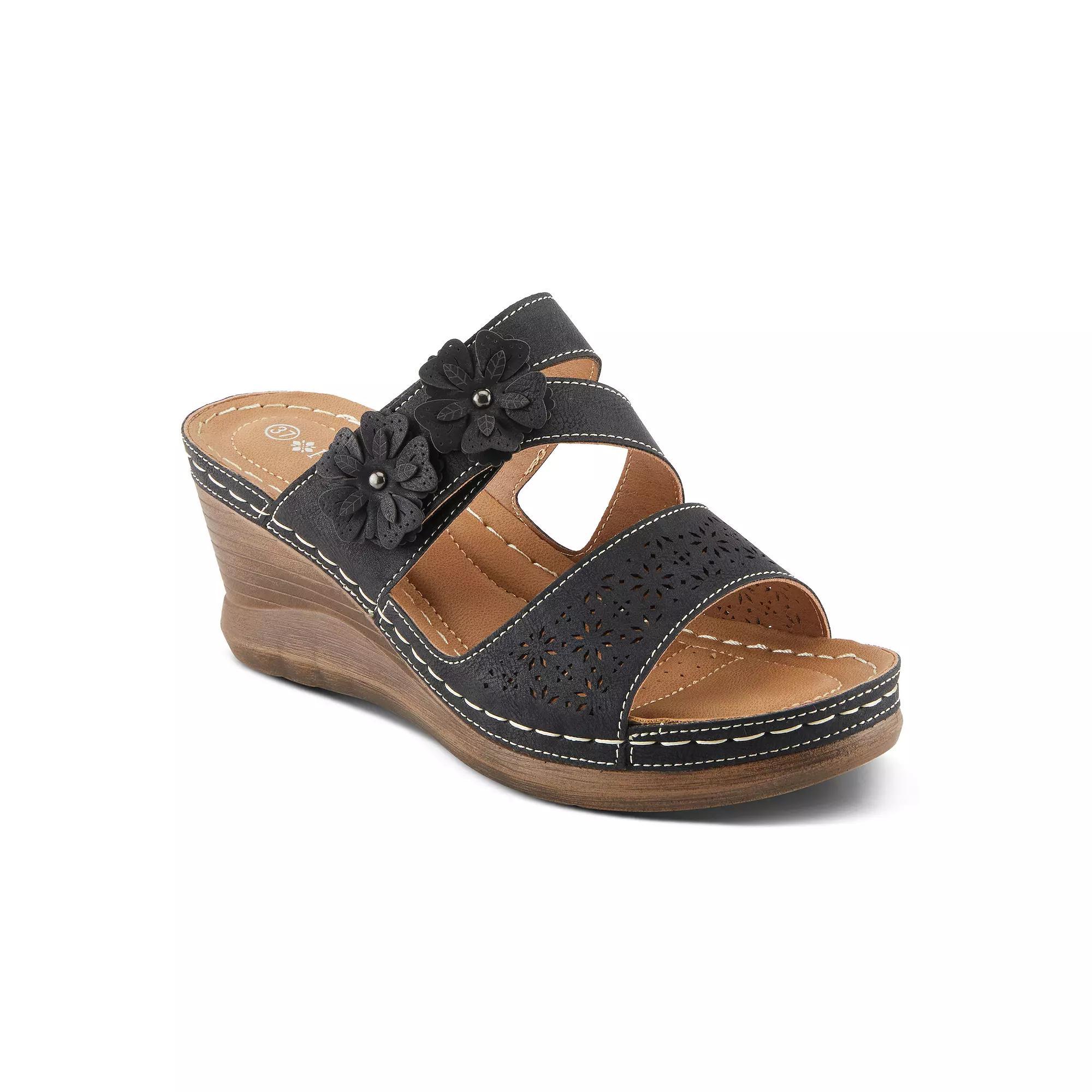 Patrizia Lolly Women's Wedge Slide Sandals, Size: 36, Black Product Image