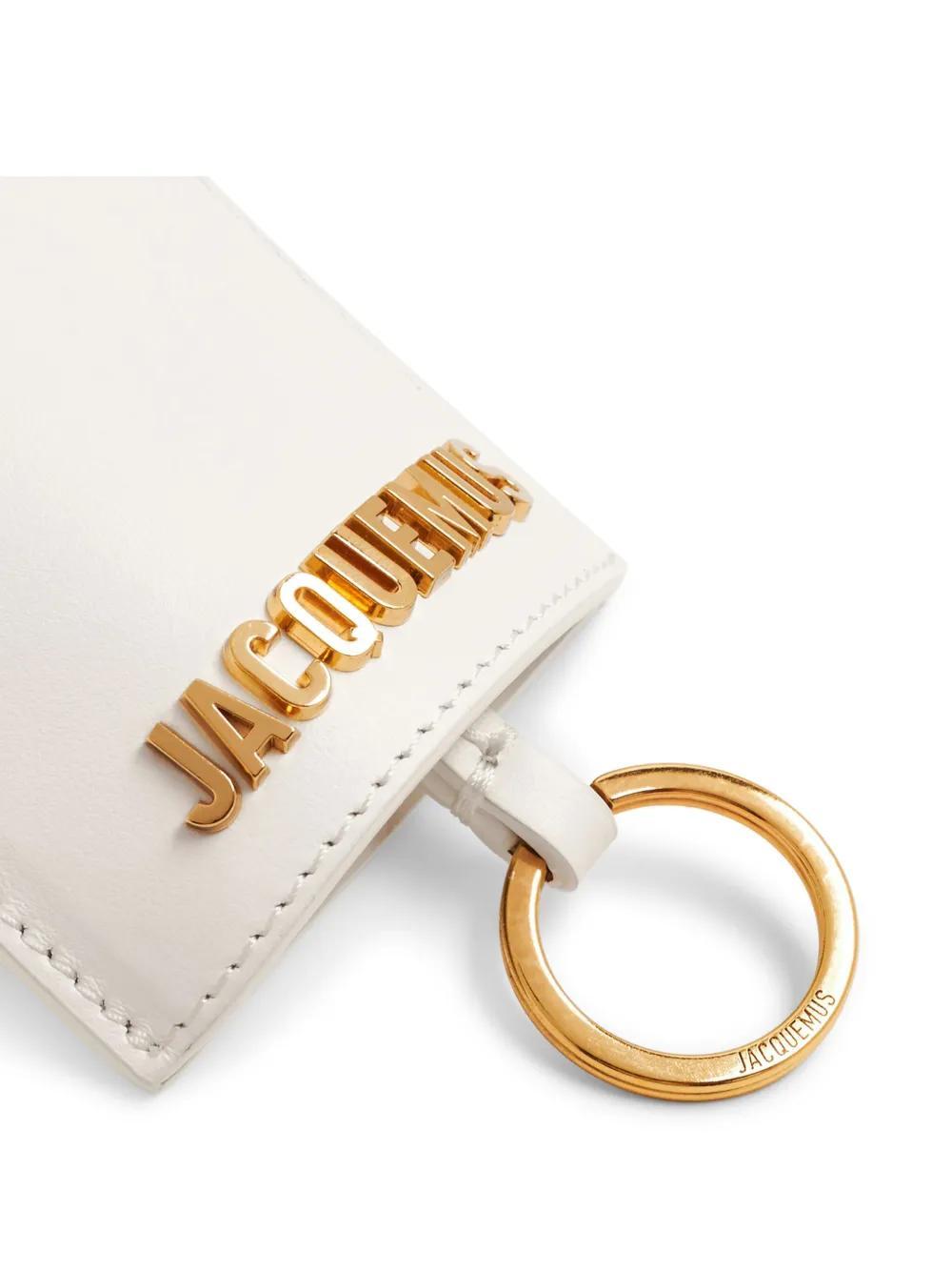 JACQUEMUS Le Porte Cle Bagage Key Holder In White Product Image