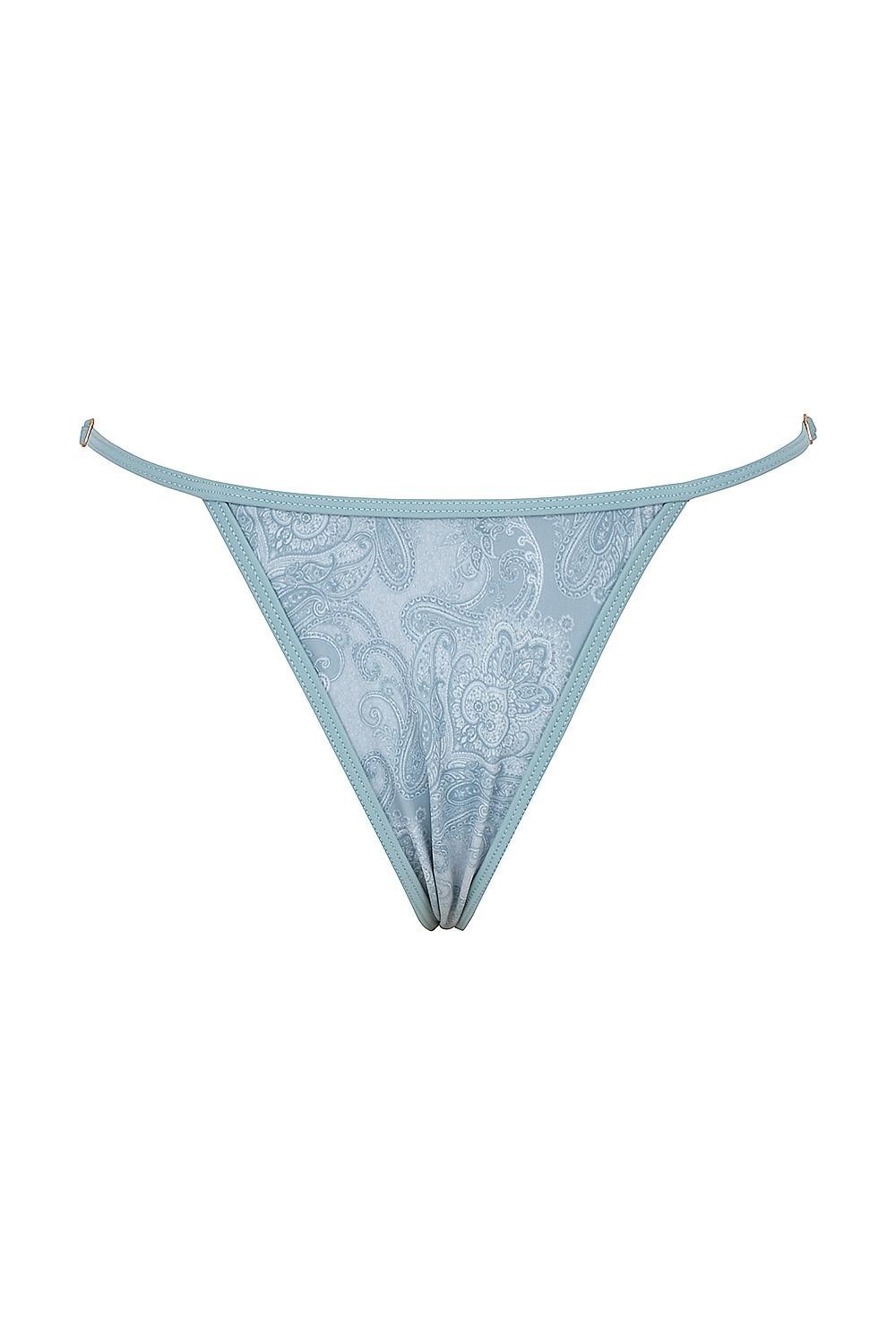 Cote DAzur  seafoam paisley thong bikini bottom Product Image