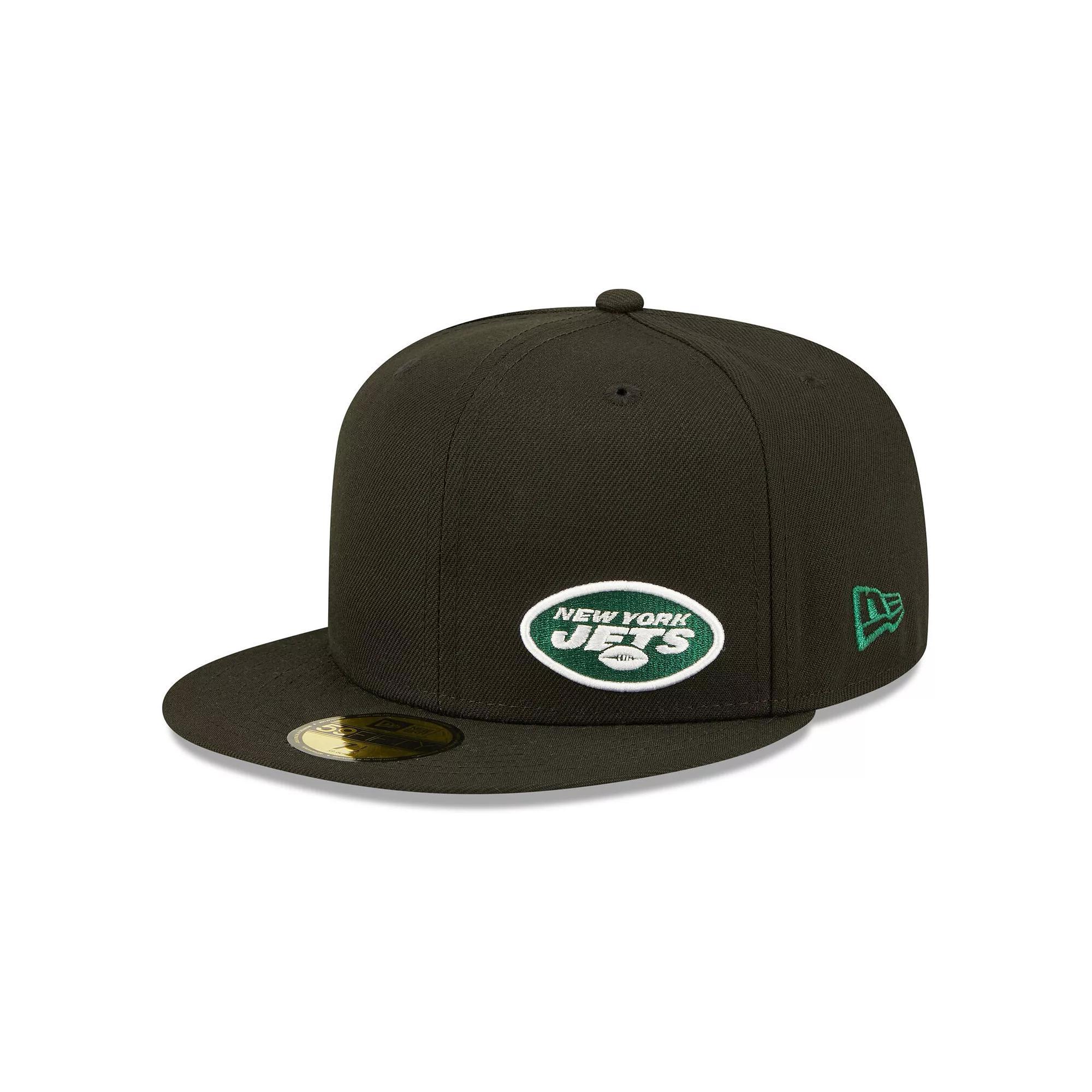 Men's New Era Black New York Jets  Flawless 59FIFTY Fitted Hat, Size: 7 Product Image