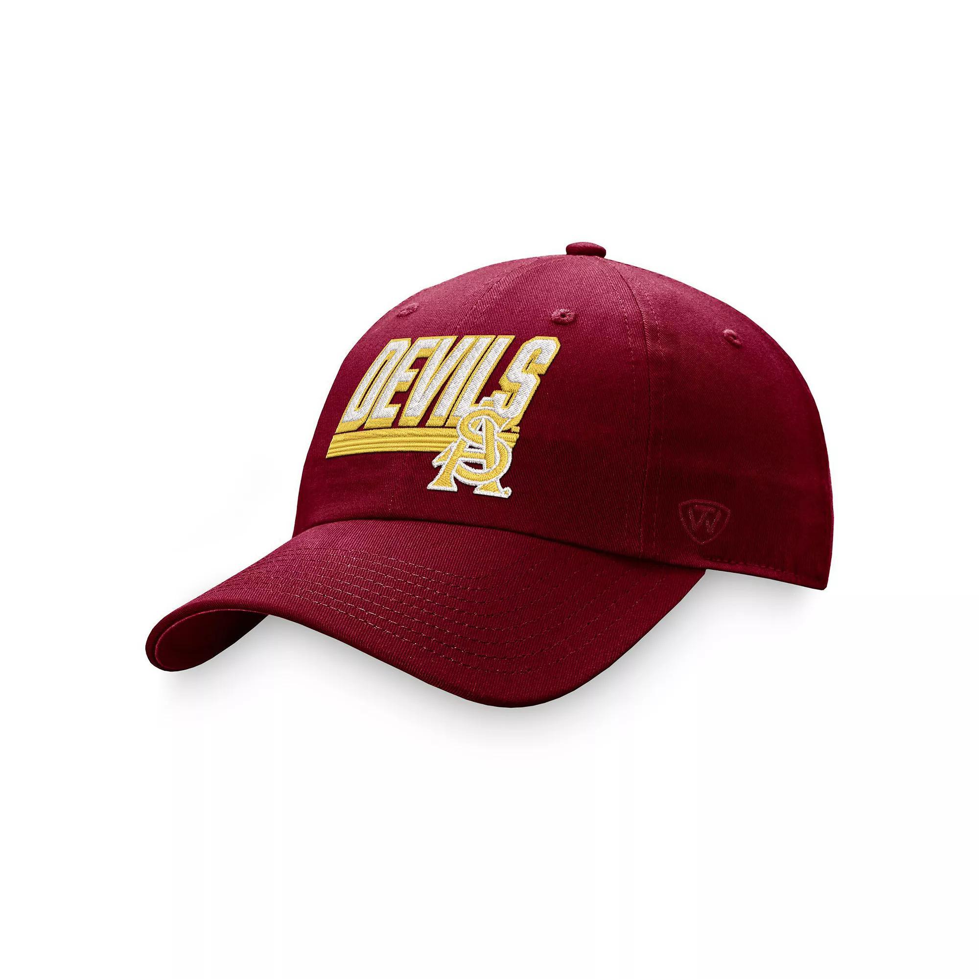 Men's Top of the World Purple LSU Tigers Slice Adjustable Hat Product Image