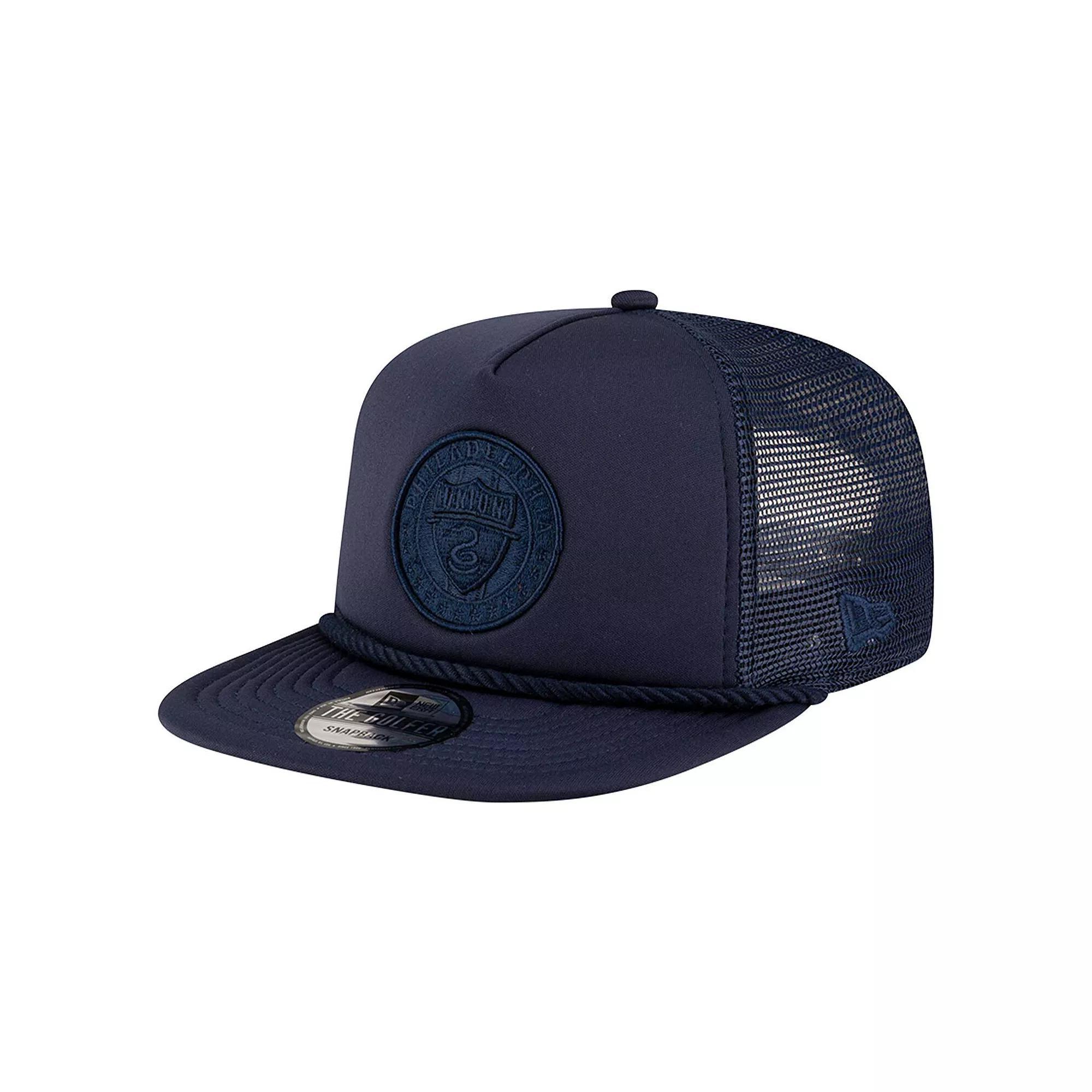 Mens New Era Navy Philadelphia Union Tone Golfer Snapback Hat, Uni Blue Product Image