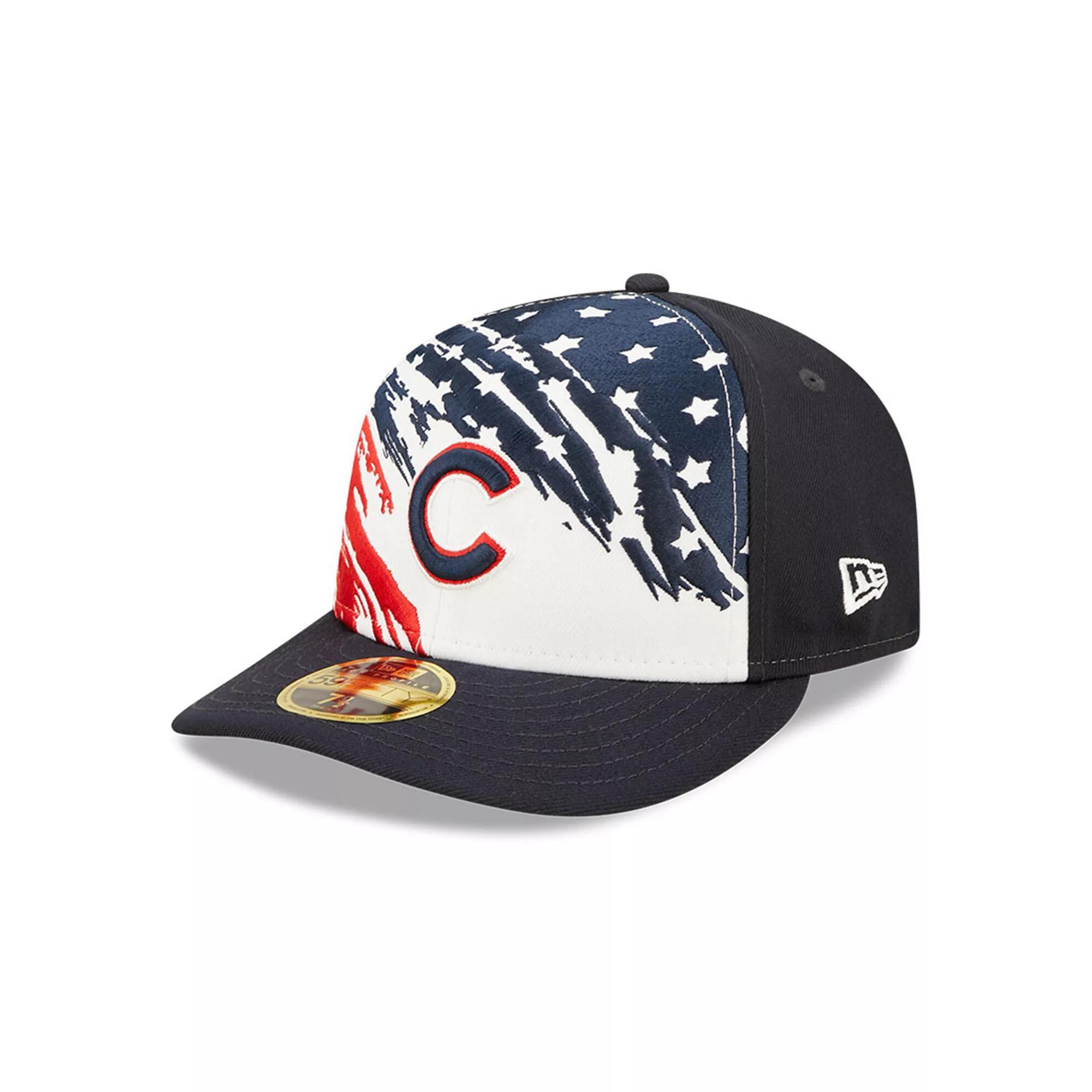 Men's New Era Navy Chicago Cubs 2022 4th of July Low Profile 59FIFTY Fitted Hat, Size: 7, Blue Product Image