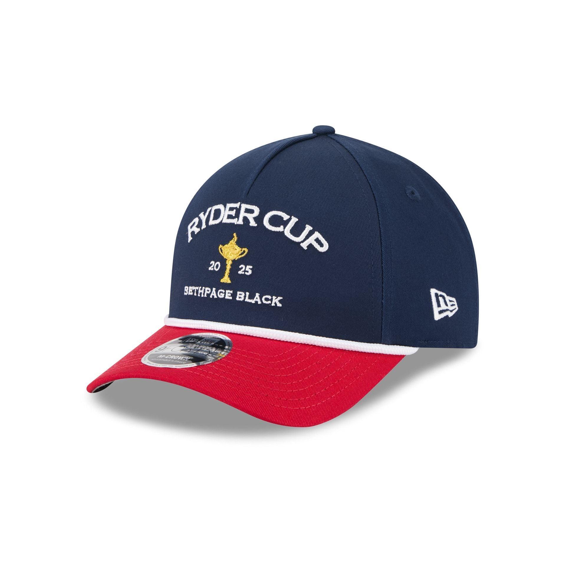 2025 Ryder Cup Two Tone Rope 9FORTY M-Crown A-Frame Snapback Hat Male Product Image