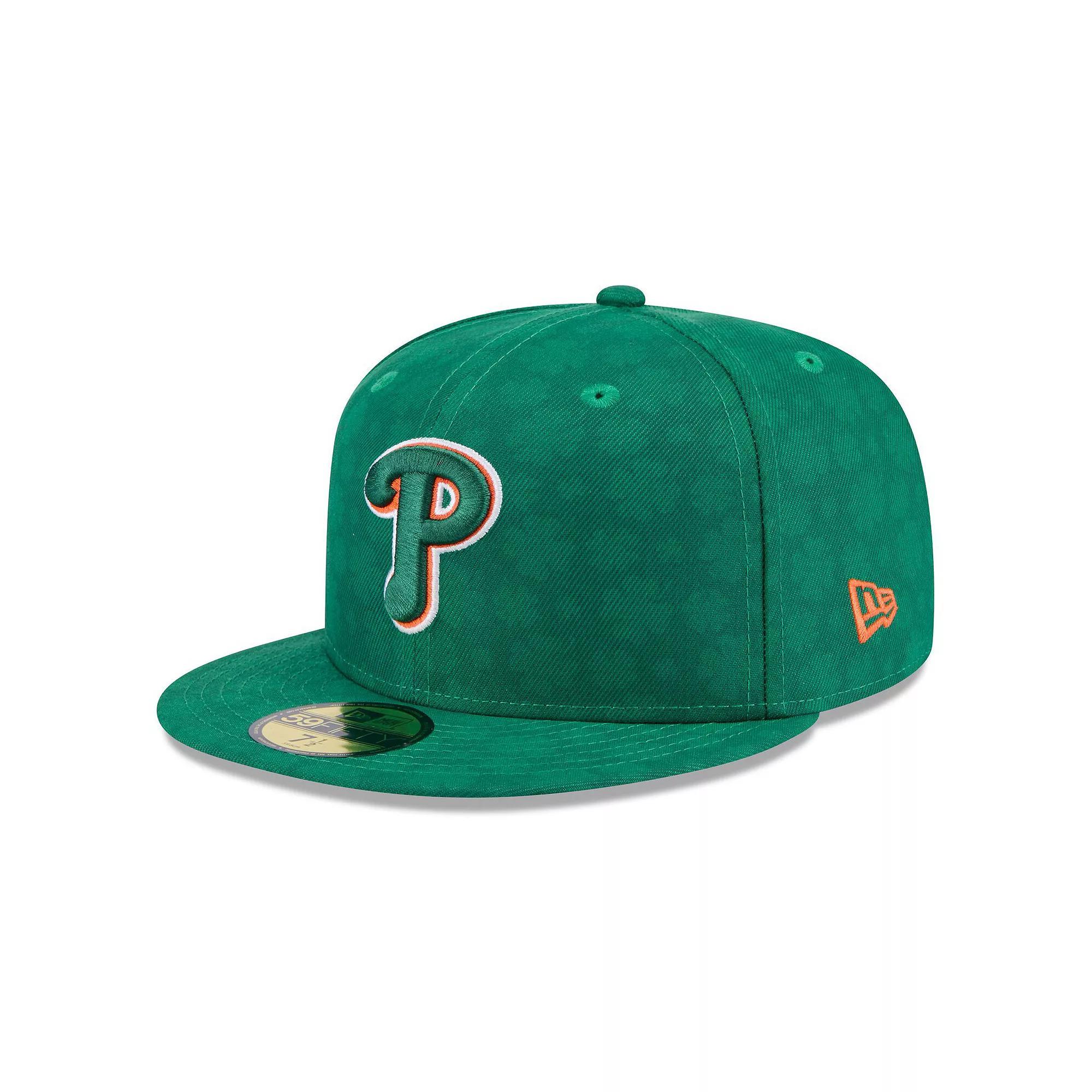 Men's New Era Kelly Green Philadelphia Phillies St. Patrick's Day 59FIFTY Fitted Hat, Size: 7 1/8 Product Image