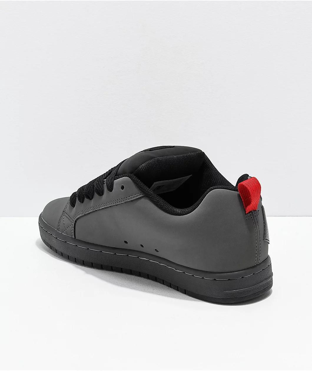DC Court Graffik Grey & Black Skate Shoes Product Image