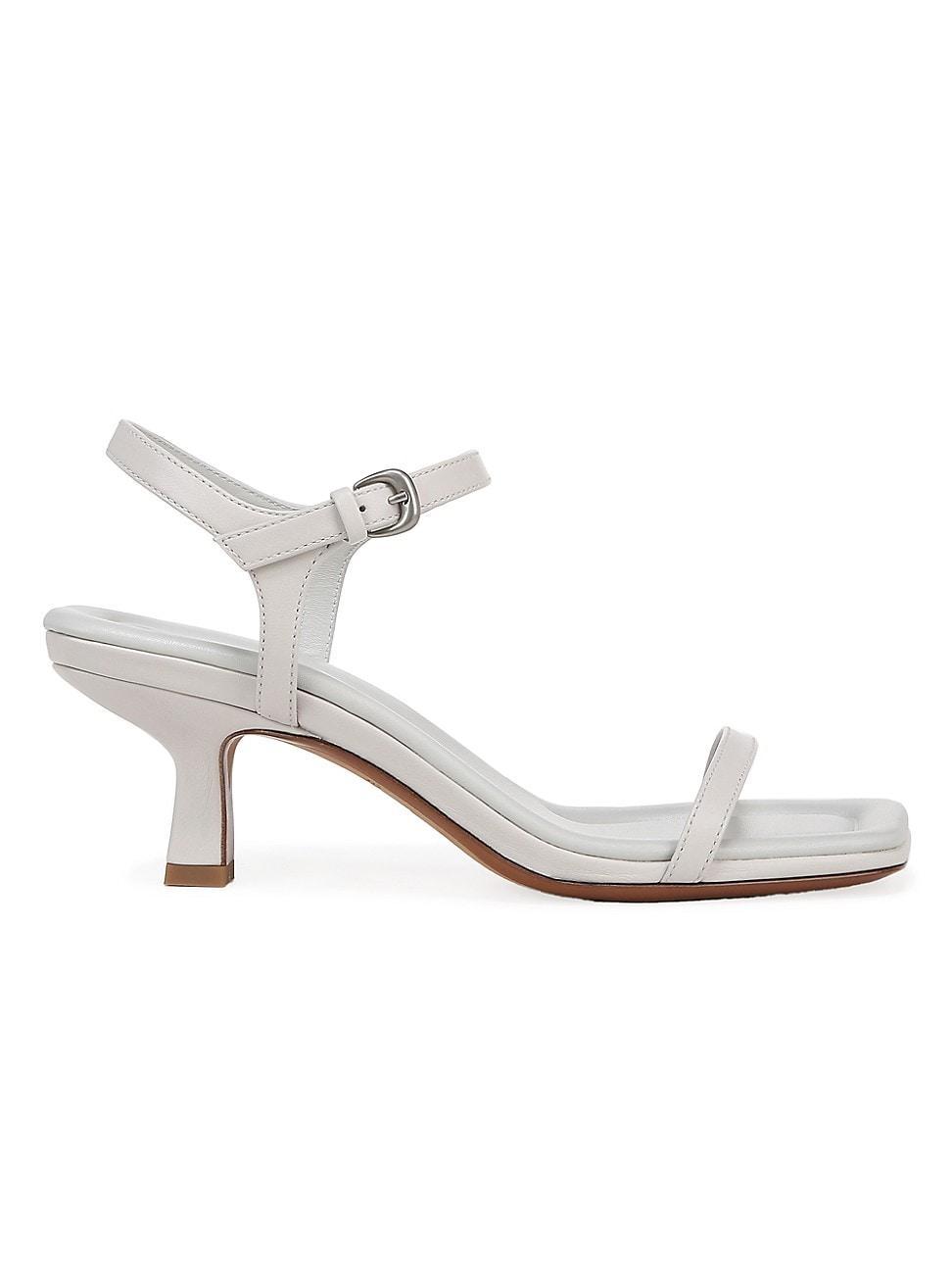 Womens Coco Horchata Leather Kitten-Heel Sandals Product Image