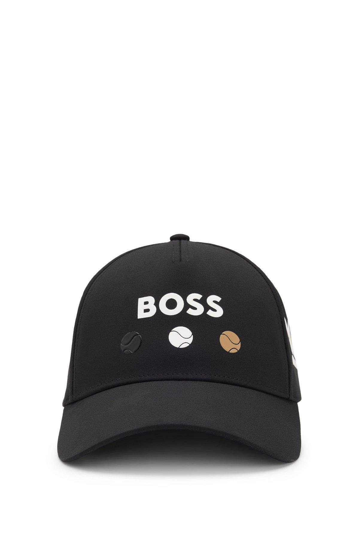 Logo-detailed cap in stretch nylon Product Image