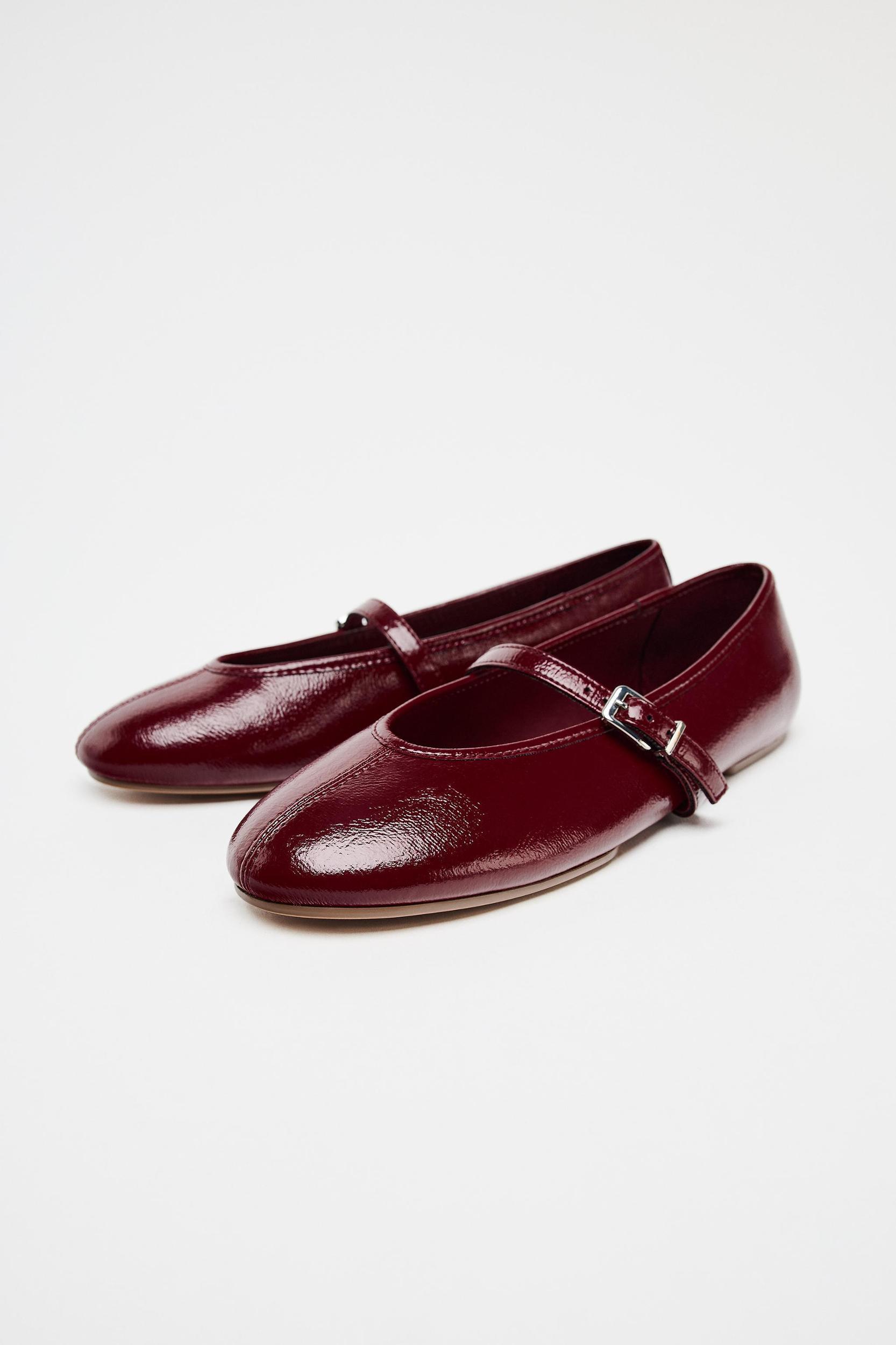 PATENT EFFECT BALLET FLATS Product Image