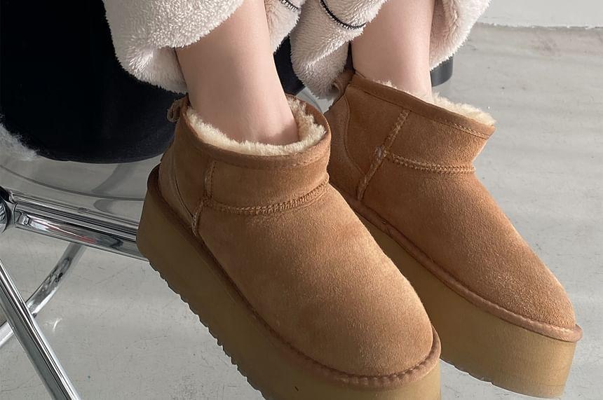 Drawstring Waist Plain Fleece Lined Wide Leg Sweatpants Product Image