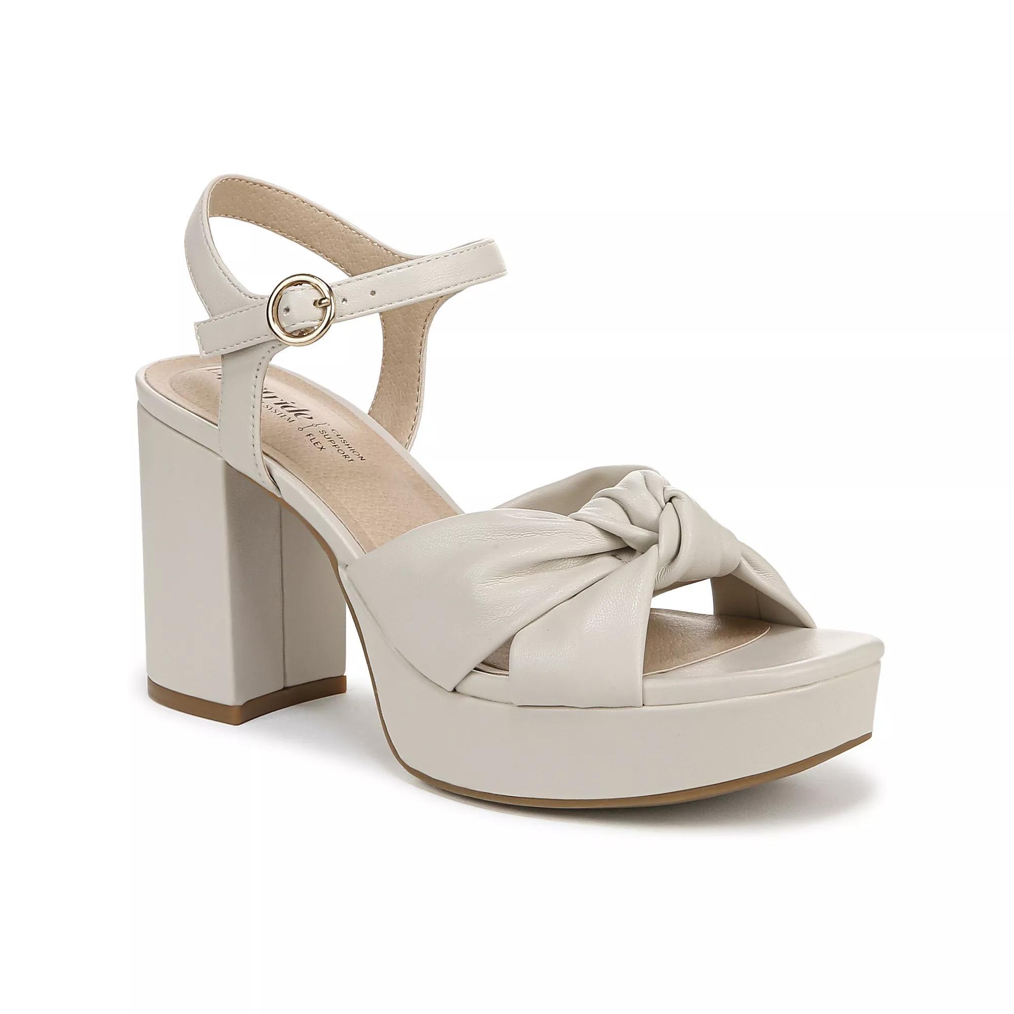 LifeStride August Women's Platform Heels, Size: 9, Ivory Product Image