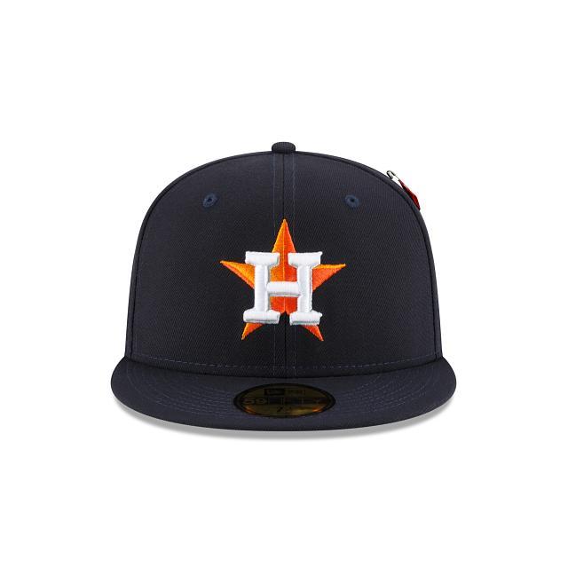 Alpha Industries X Houston Astros Dual Logo 59FIFTY Fitted Hat Male Product Image