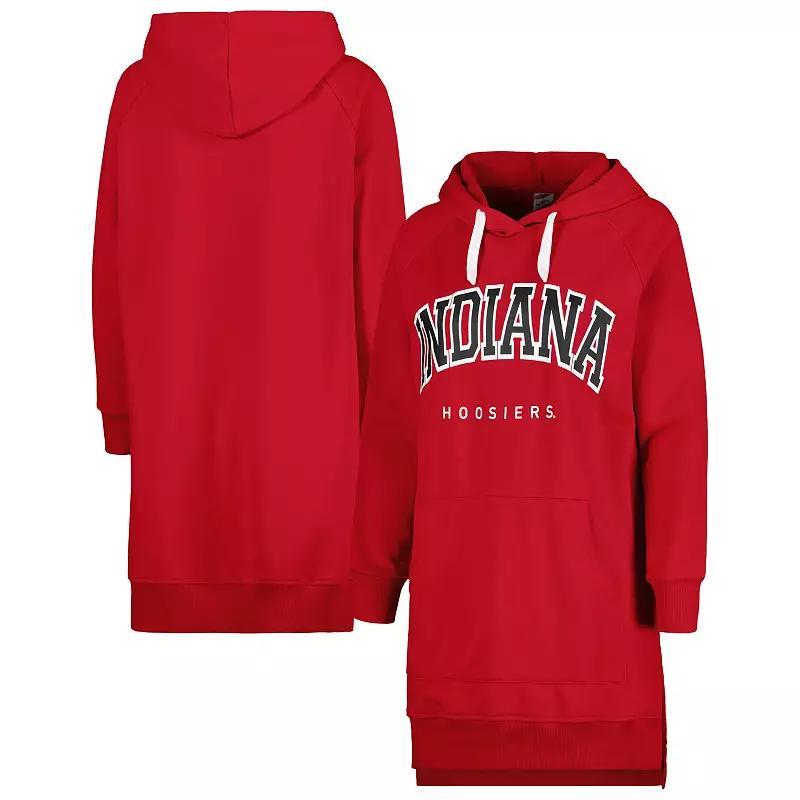 Women's Gameday Couture Crimson Indiana Hoosiers Take a Knee Raglan Hooded Sweatshirt Dress, Size: Small, Red Product Image