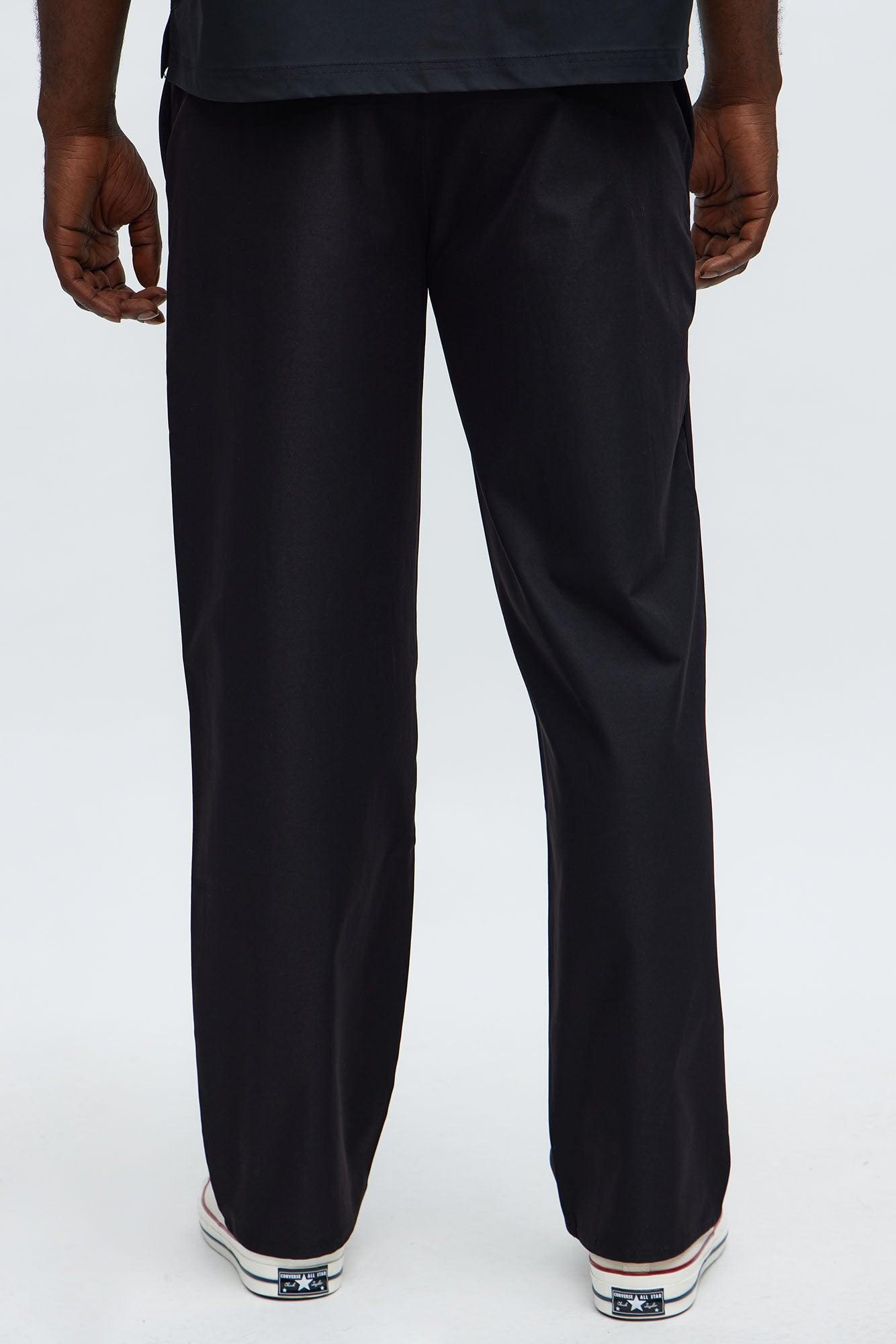 Straight Cross Me Studded Pants - Black Product Image