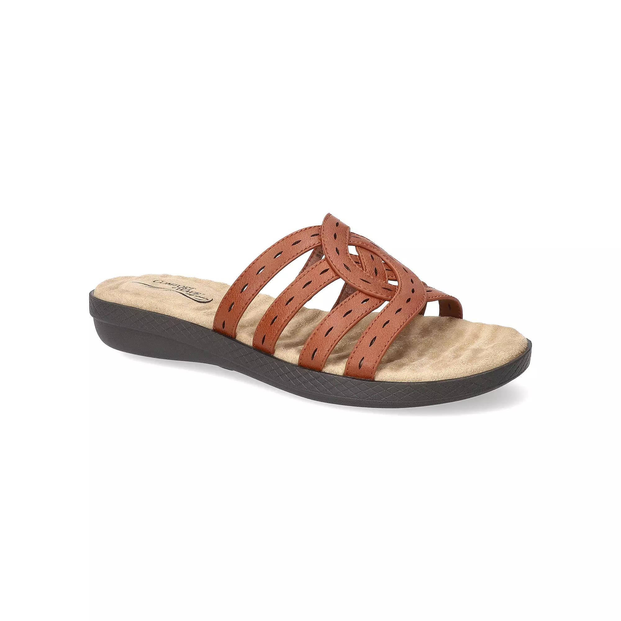 Easy Street Cammie Comfort Women's Slide Sandals, Size: 8, Red Product Image