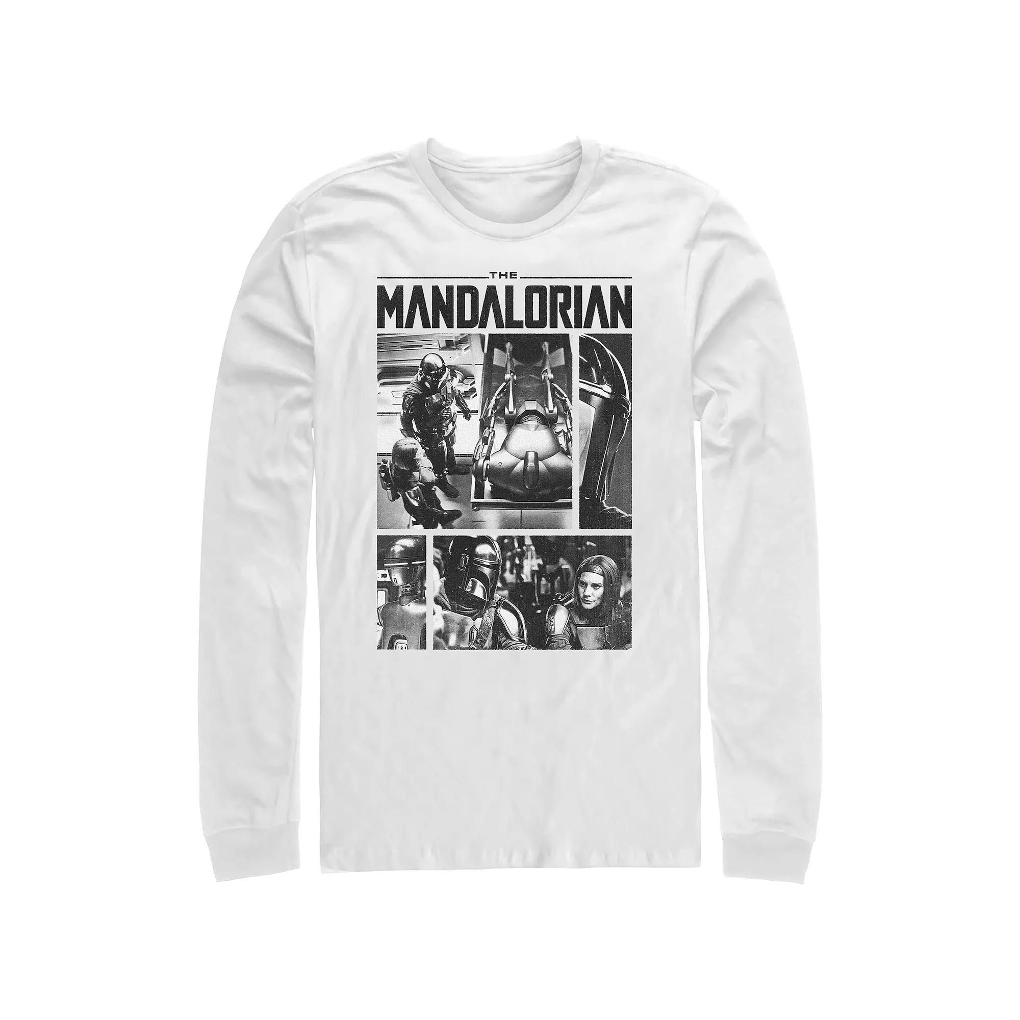 Men's The Mandalorian Hunter And Prey Graphic Tee, Size: XXL, White Product Image