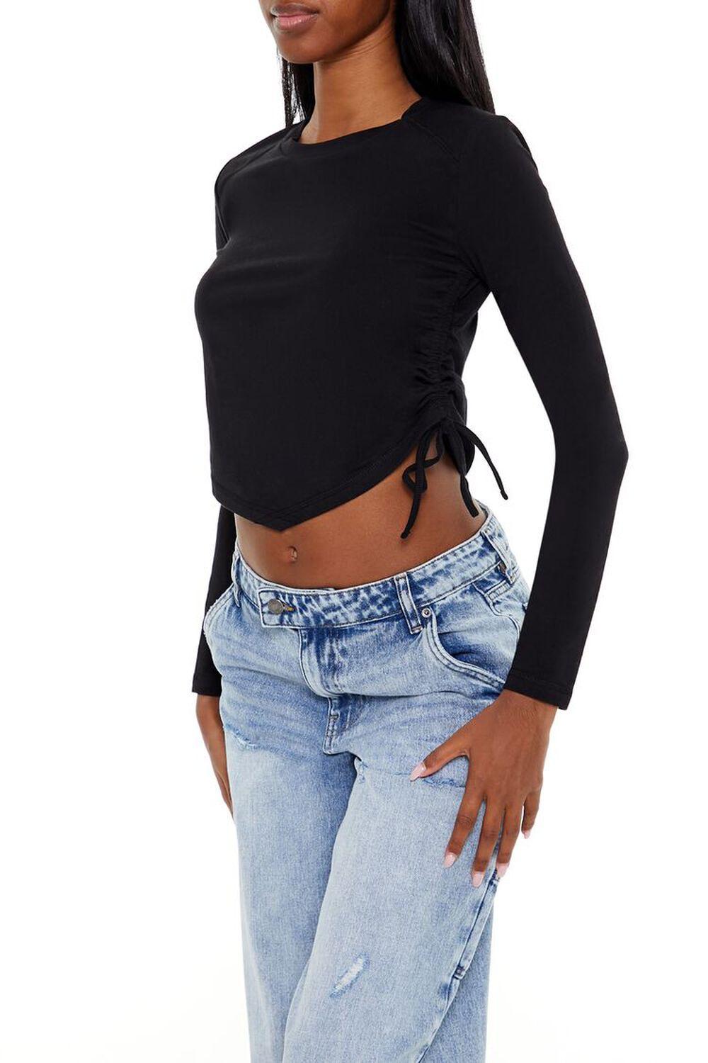 Ruched Drawstring Crop Top | Forever 21 Product Image
