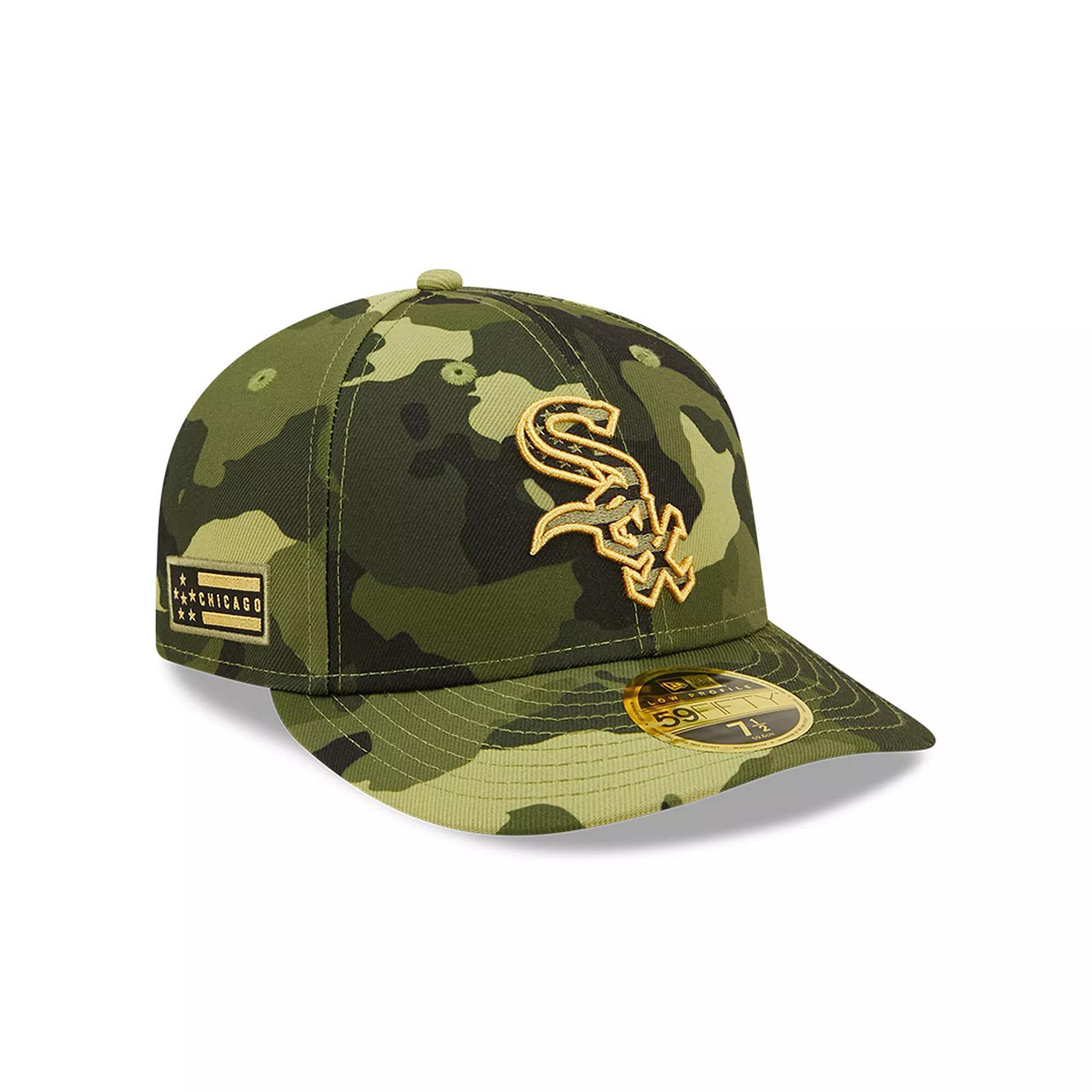 Men's New Era Camo Chicago White Sox 2022 Armed Forces Day On-Field Low Profile 59FIFTY, Size: 6 7/8, Green Product Image