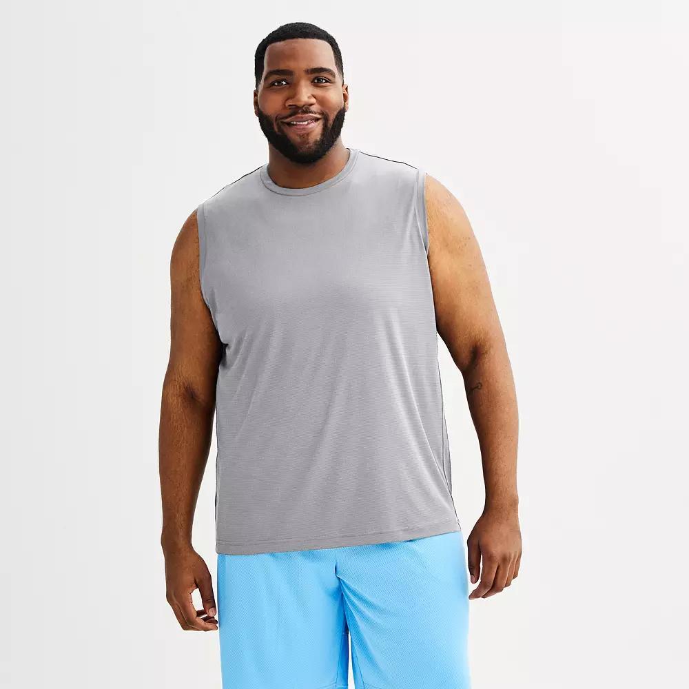Big & Tall Tek Gear® Dry Tek Muscle Tank Top, Men's, Size: Medium Tall, Silver Spring Product Image