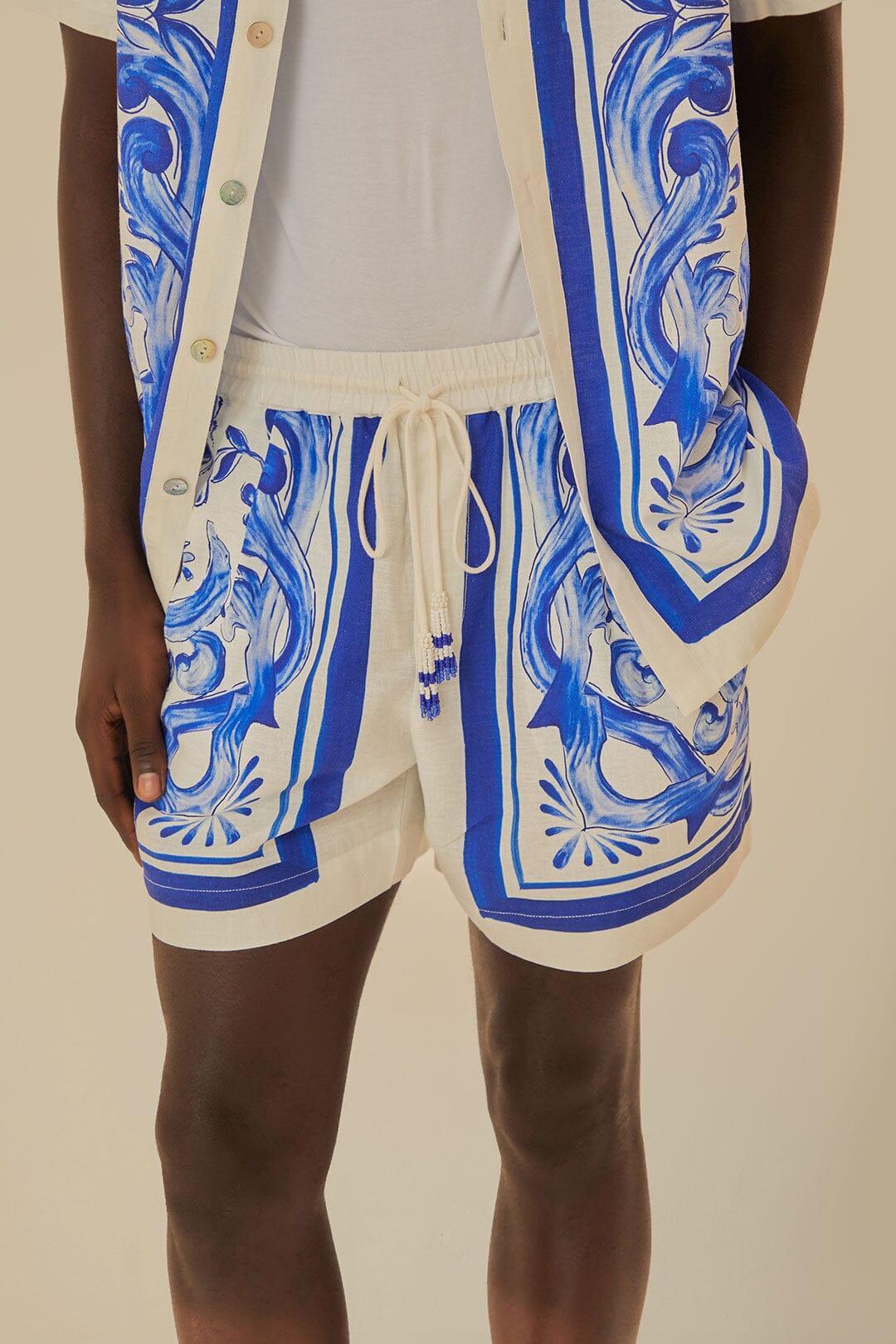 Garden Tiles Shorts, GARDEN TILES OFF-WHITE / XXS Product Image