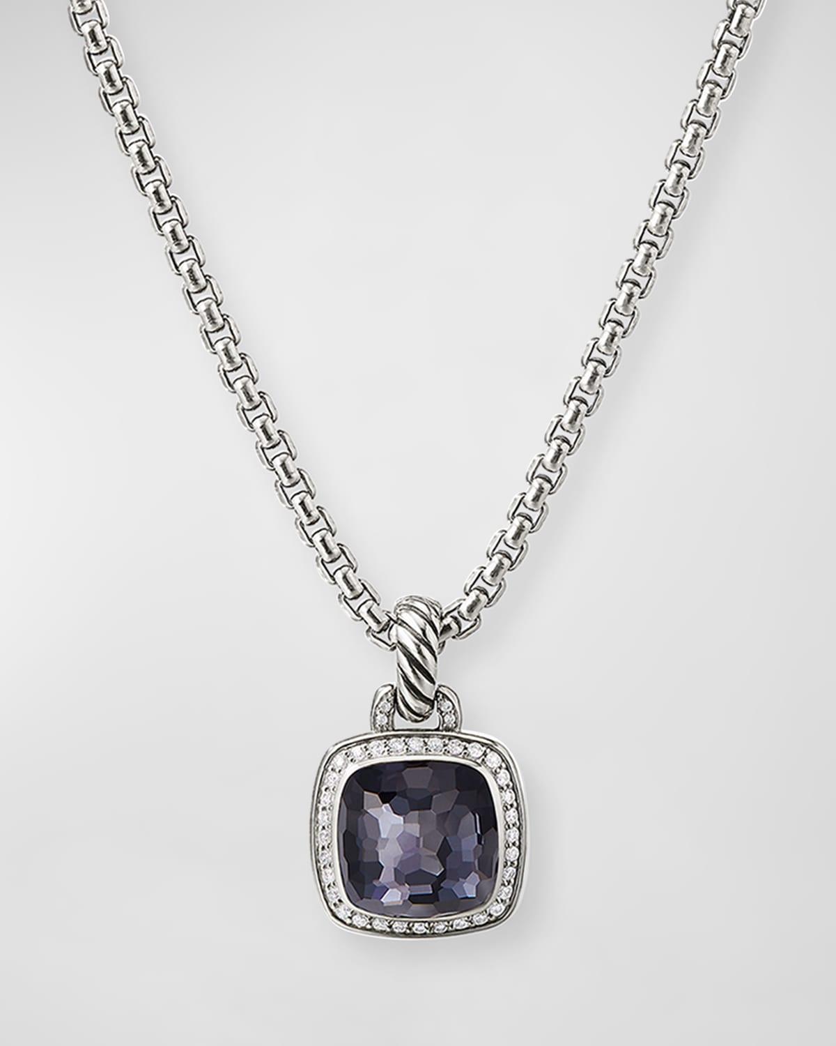 Albion Pendant with Diamonds in Silver, 15.3mm Product Image