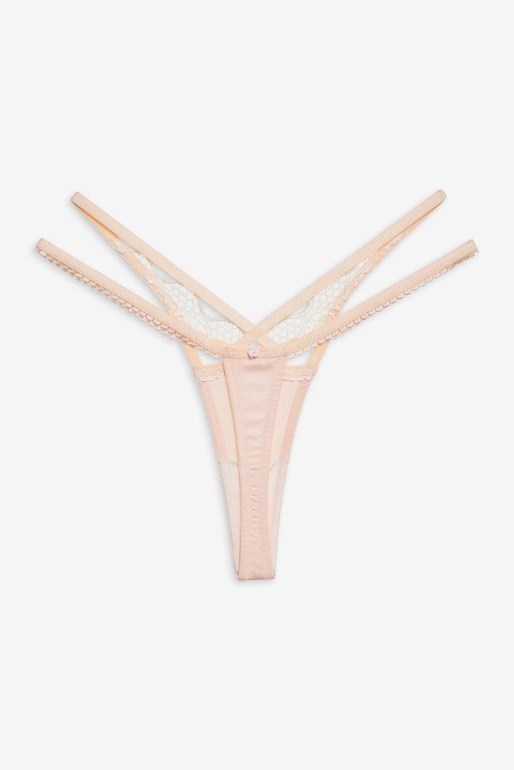 Tea Cake Lace Thong Panty — Orange Product Image
